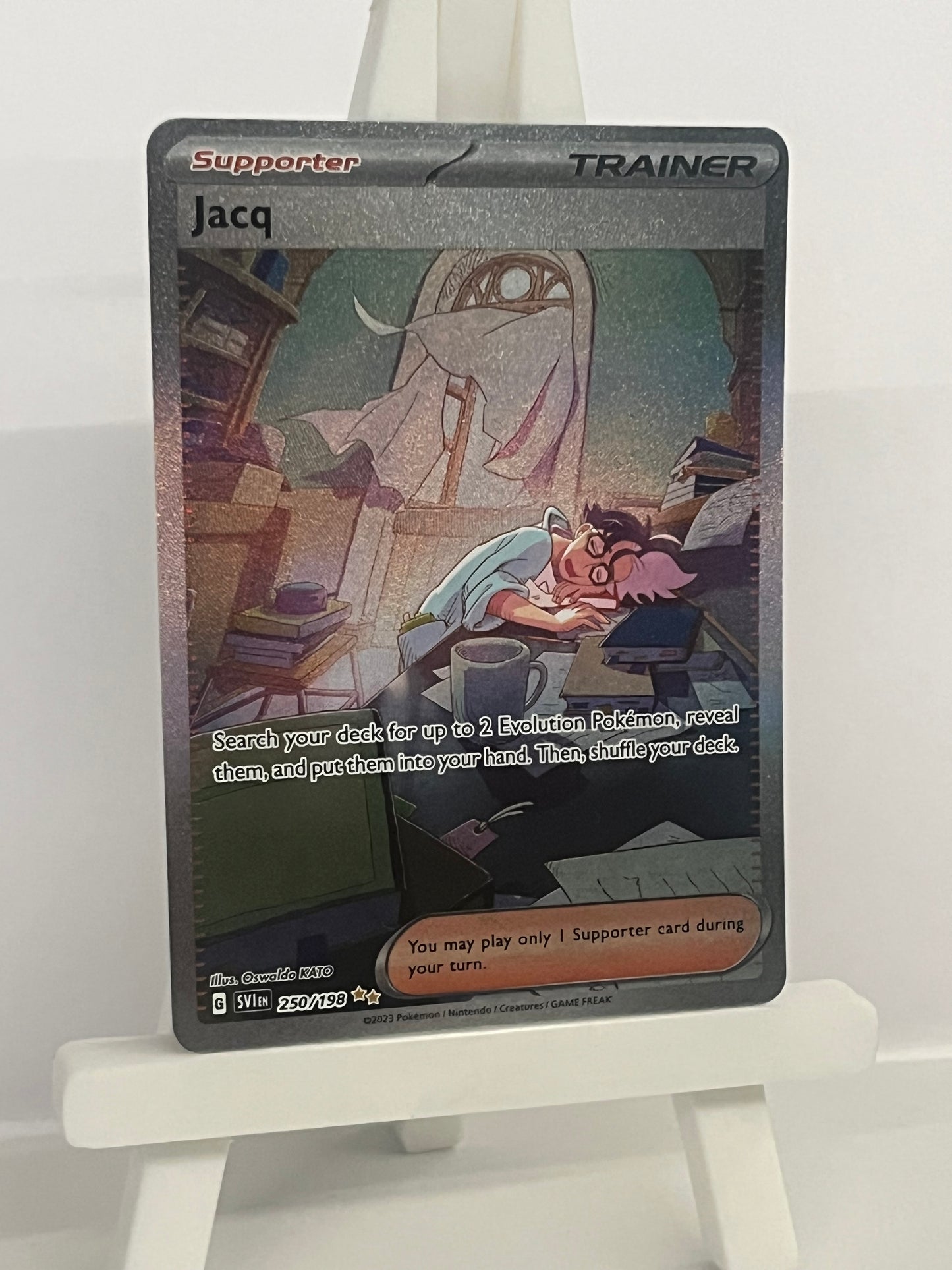 Pokémon TCG - Jacq 250/198 SVI Scarlet & Violet Full Art Illustration - English