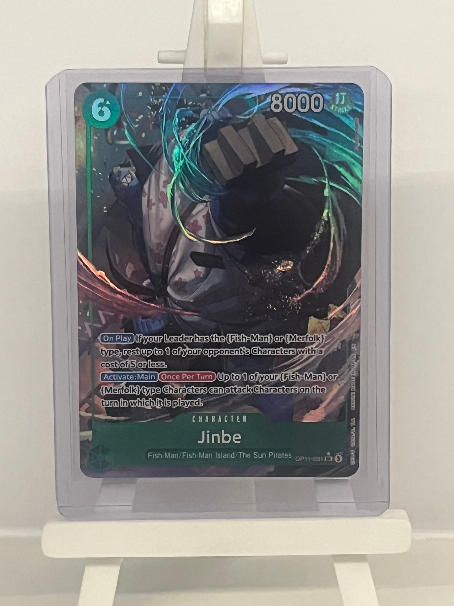 One Piece TCG - Jinbe OP11-031 Alt Art - A Fist of Divine Speed - English