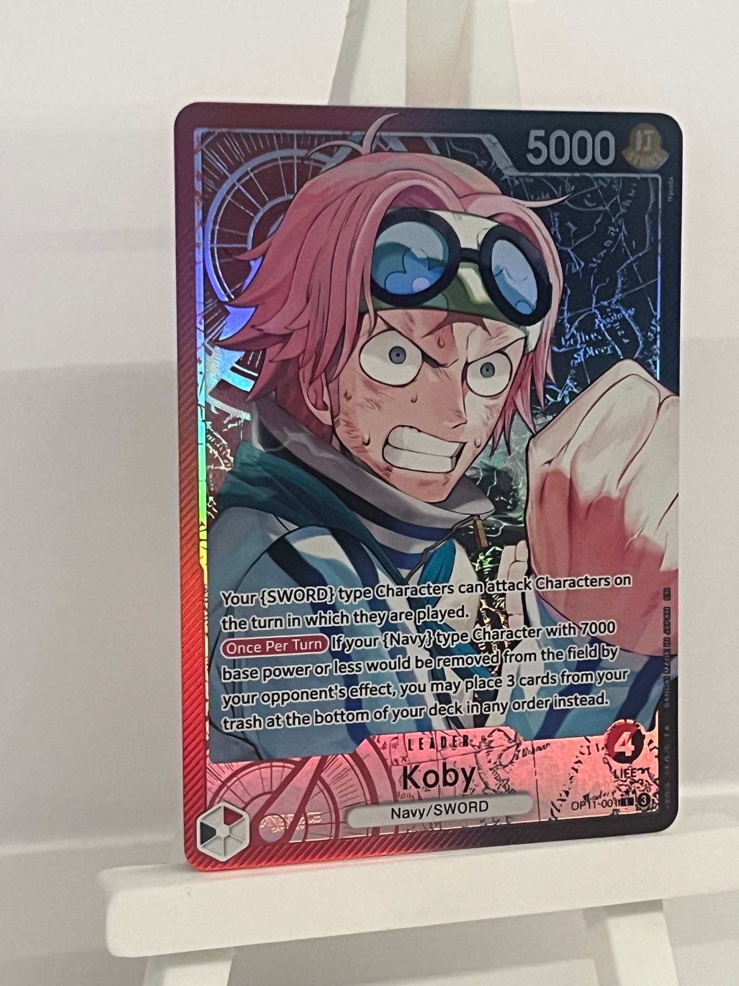 One Piece TCG - Koby OP11-001 A Fist of Divine Speed - English
