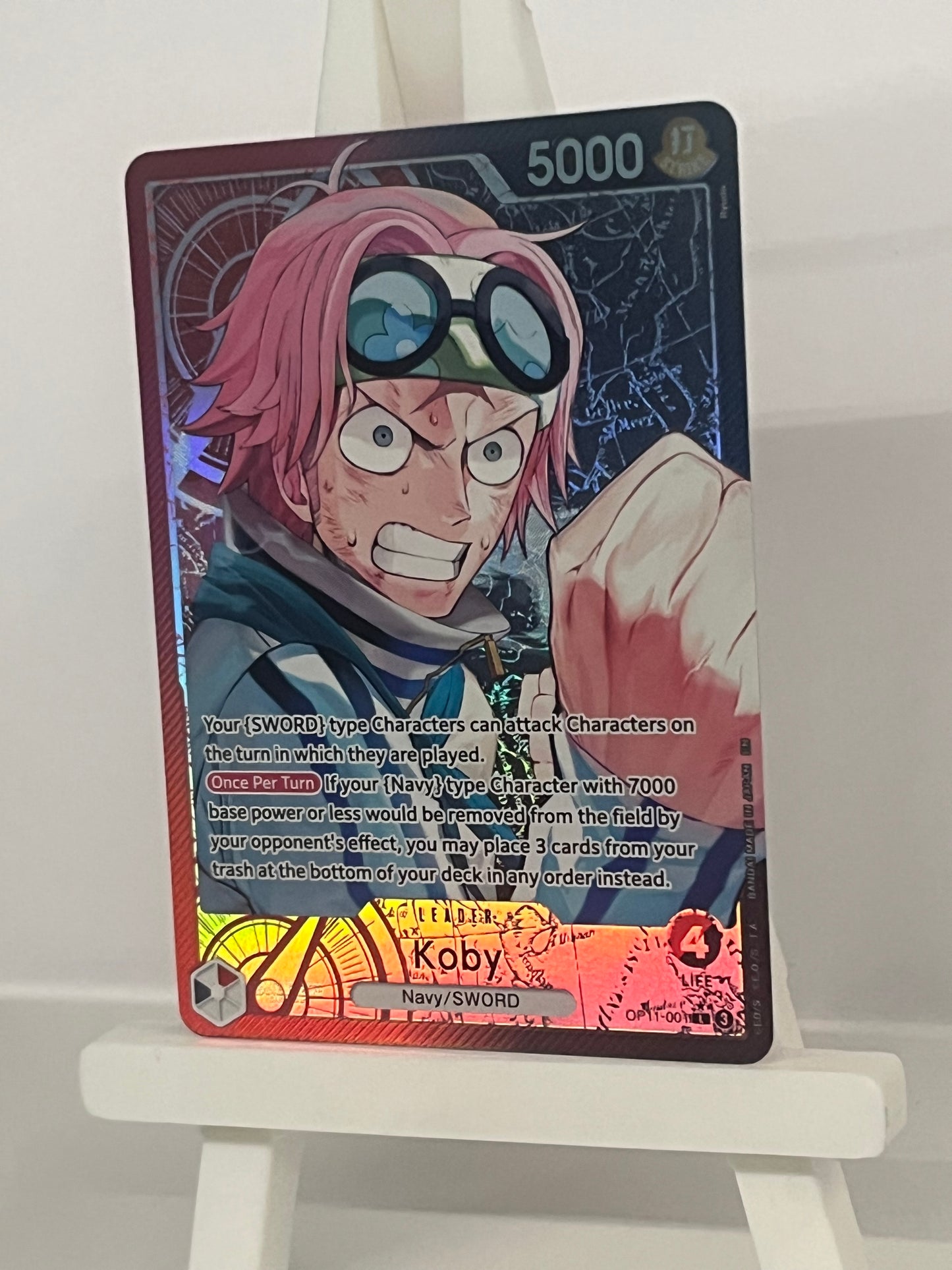 One Piece TCG - Koby OP11-001 A Fist of Divine Speed - English