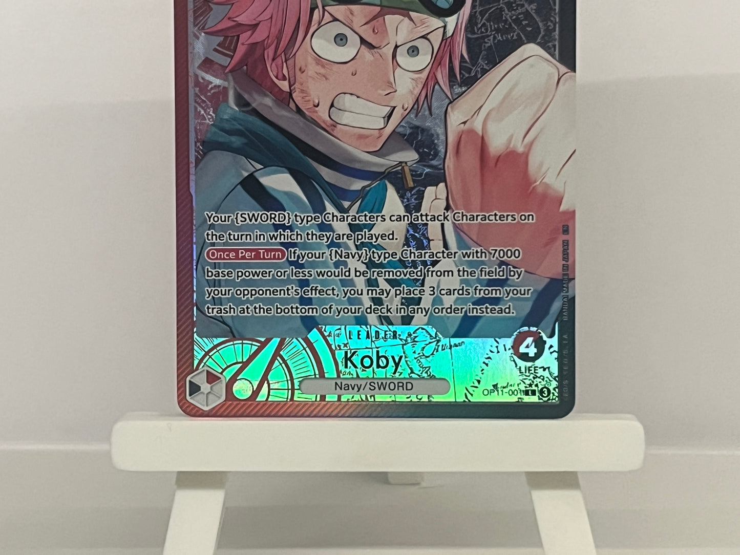 One Piece TCG - Koby OP11-001 A Fist of Divine Speed - English