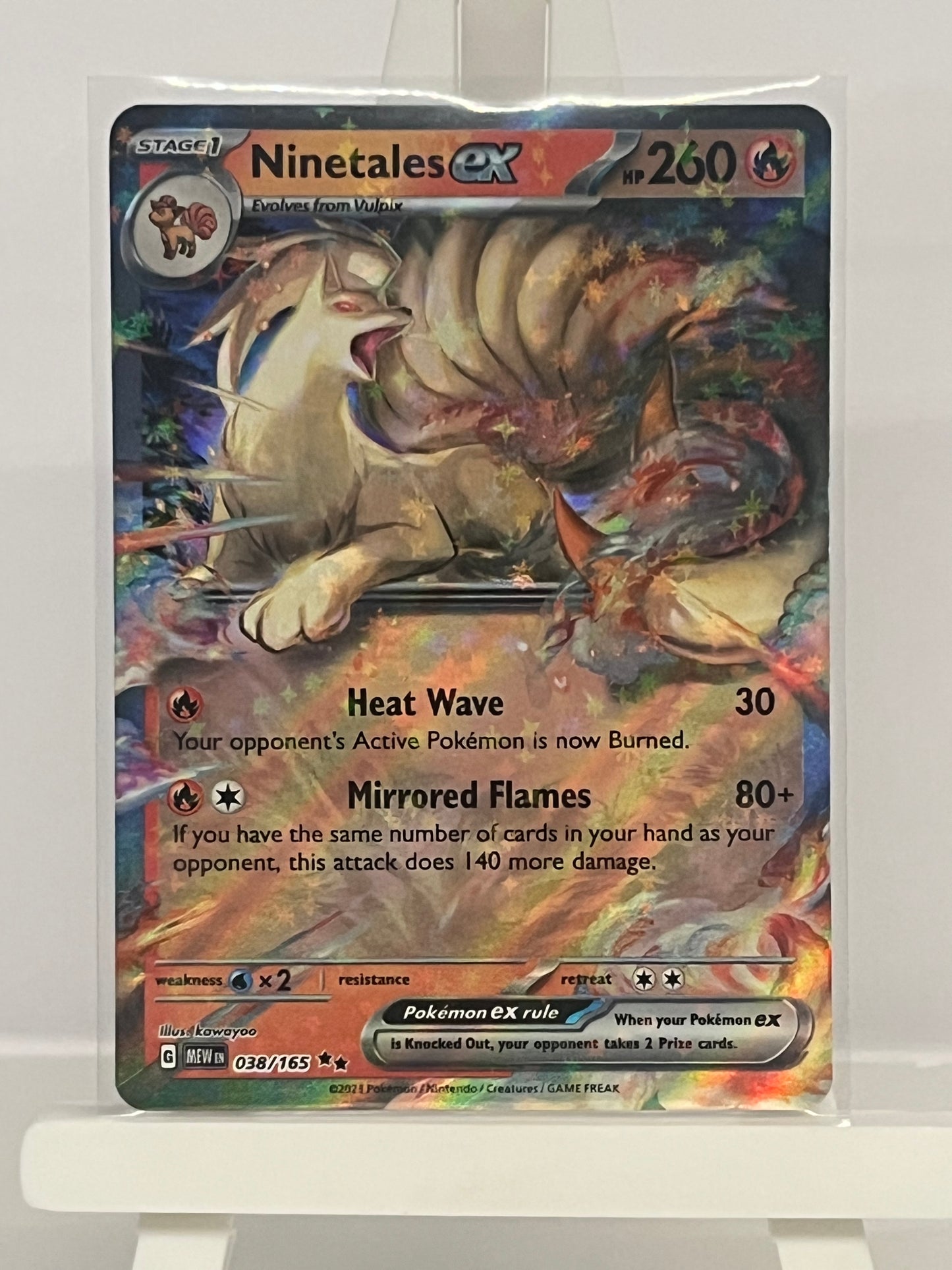 Pokémon TCG - Ninetales EX 038/165 MEW 151 - English