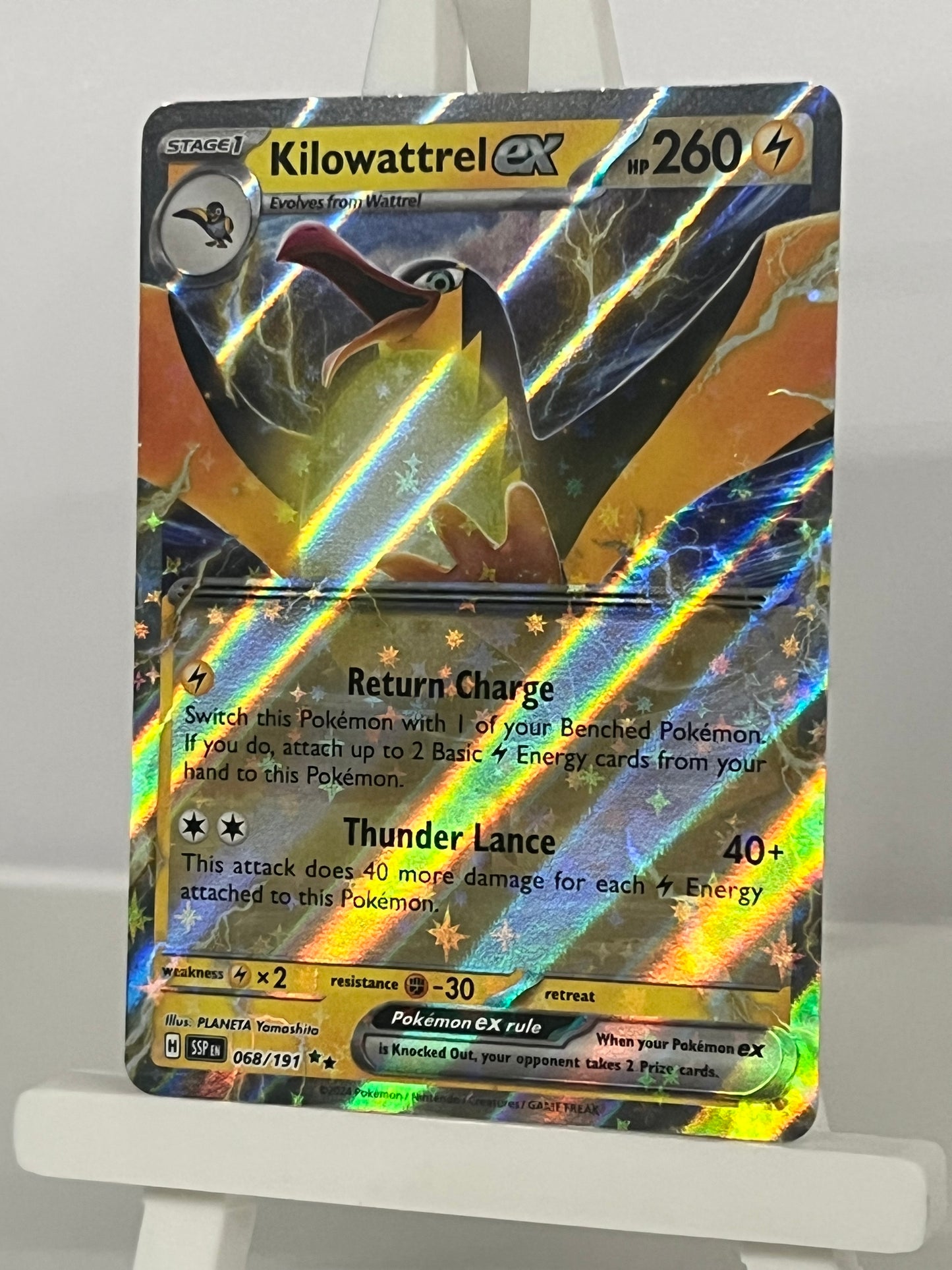 Pokémon TCG - Kilowattrel EX 068/191 SSP Surging Sparks - English