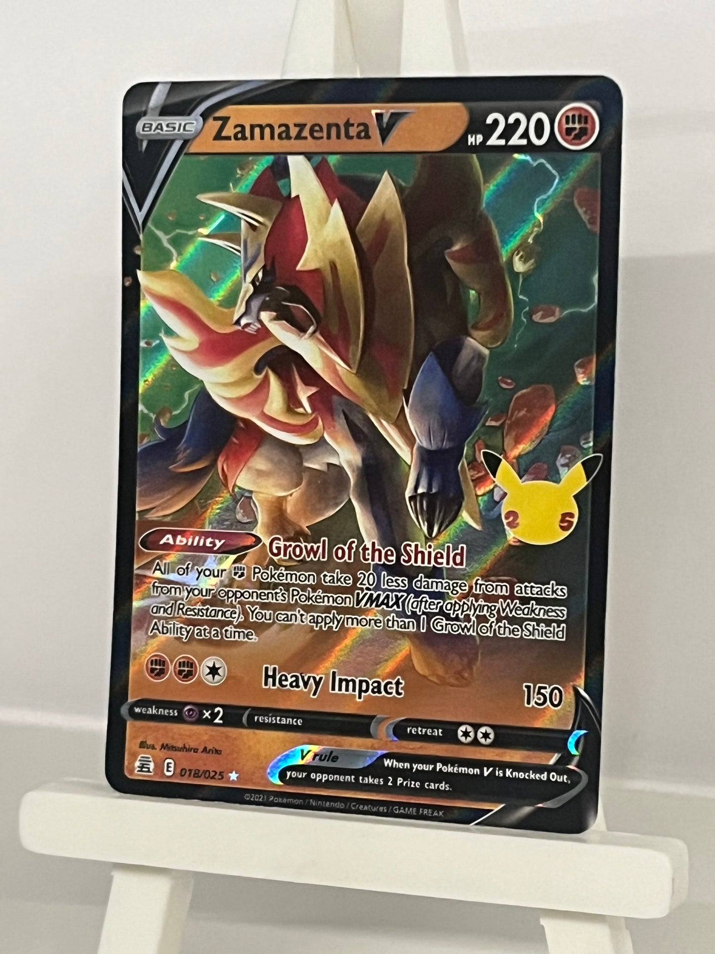 Pokémon TCG - Zamazenta V 018/025 Celebrations - English