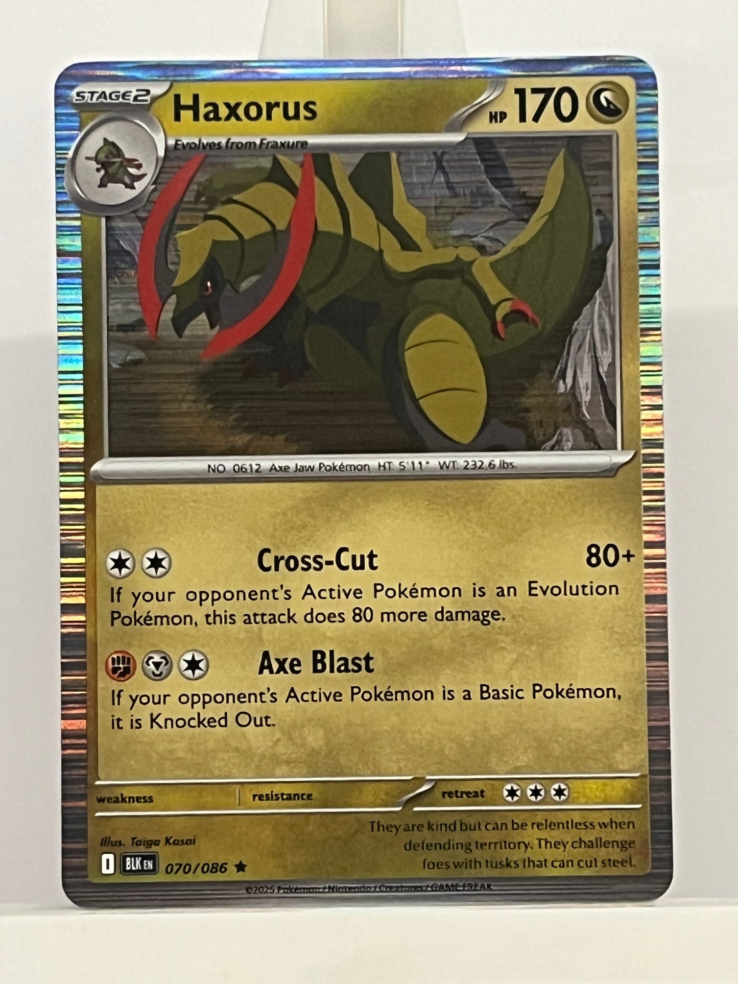 Pokémon TCG - Haxorus 070/086 BLK Black Bolt - English
