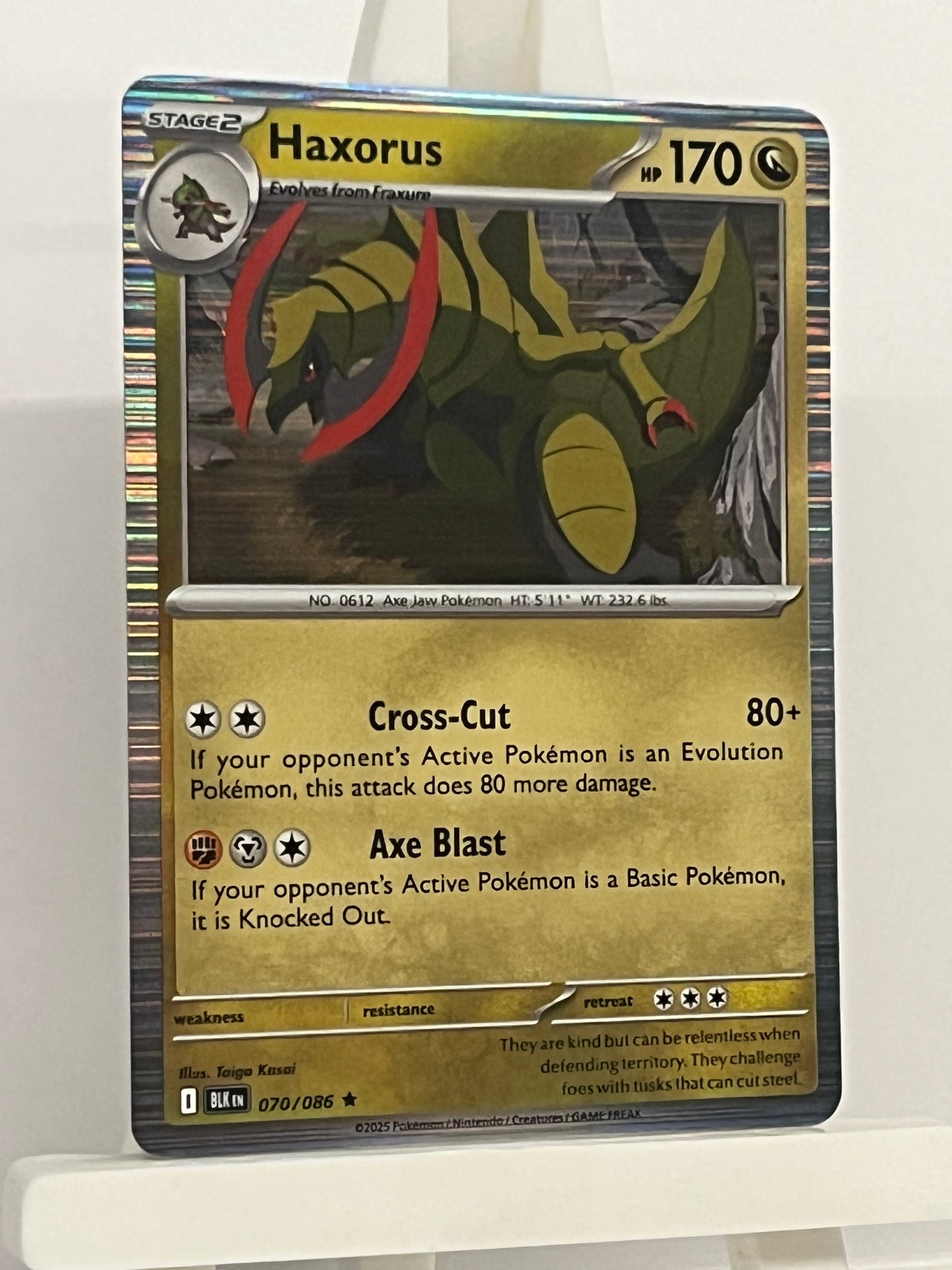 Pokémon TCG - Haxorus 070/086 BLK Black Bolt - English