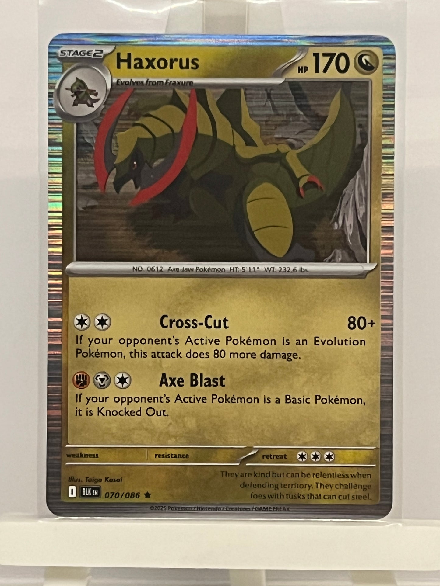 Pokémon TCG - Haxorus 070/086 BLK Black Bolt - English