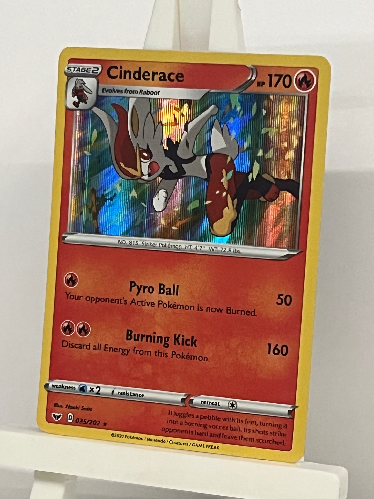 Pokémon TCG - Cinderace 035/202 SWSH Sword & Shield - English