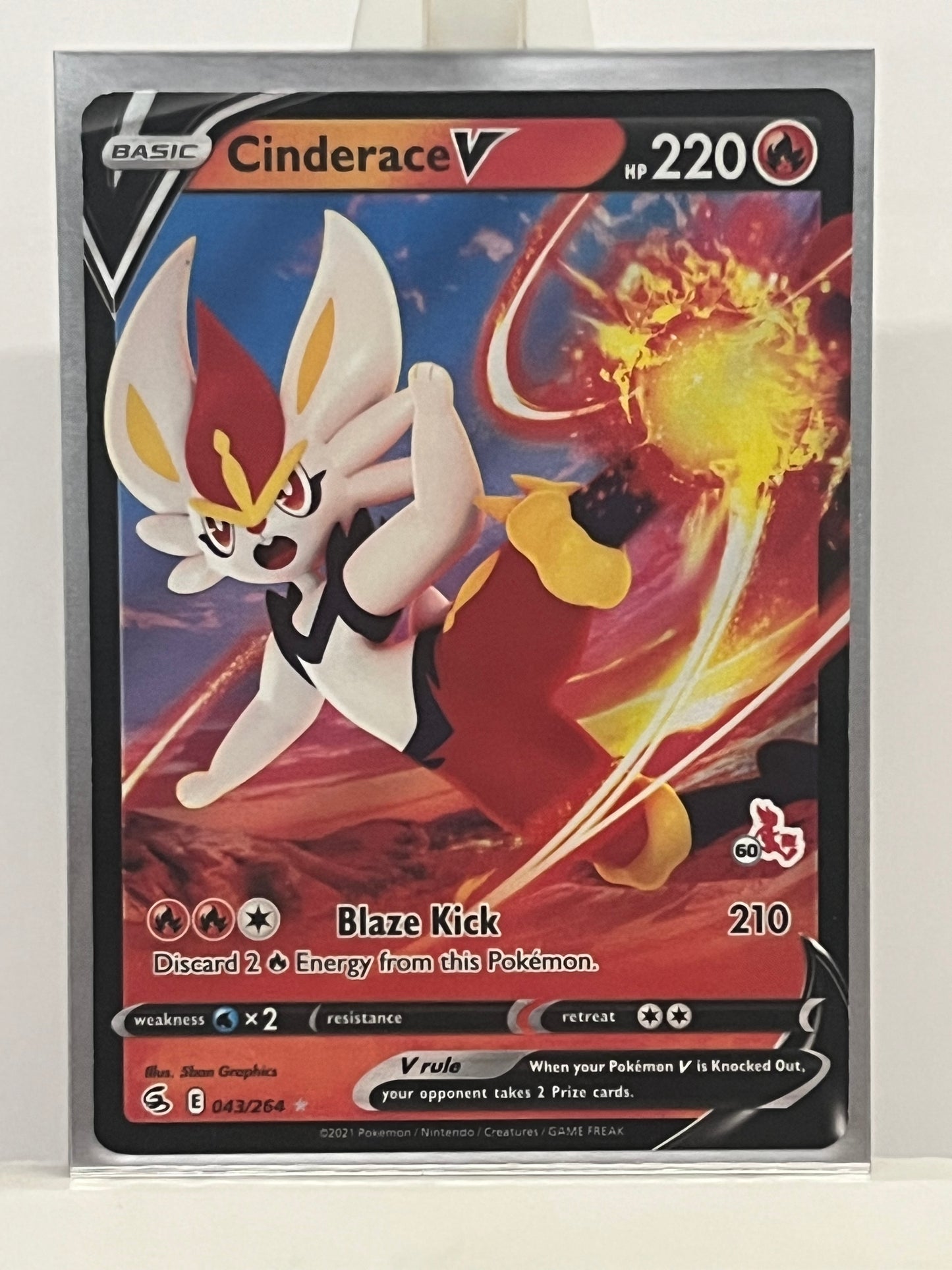 Pokémon TCG - Cinderace V 043/264 FUS Fusion Strike - English
