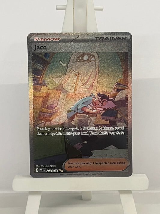 Pokémon TCG - Jacq 250/198 SVI Scarlet & Violet Full Art Illustration - English