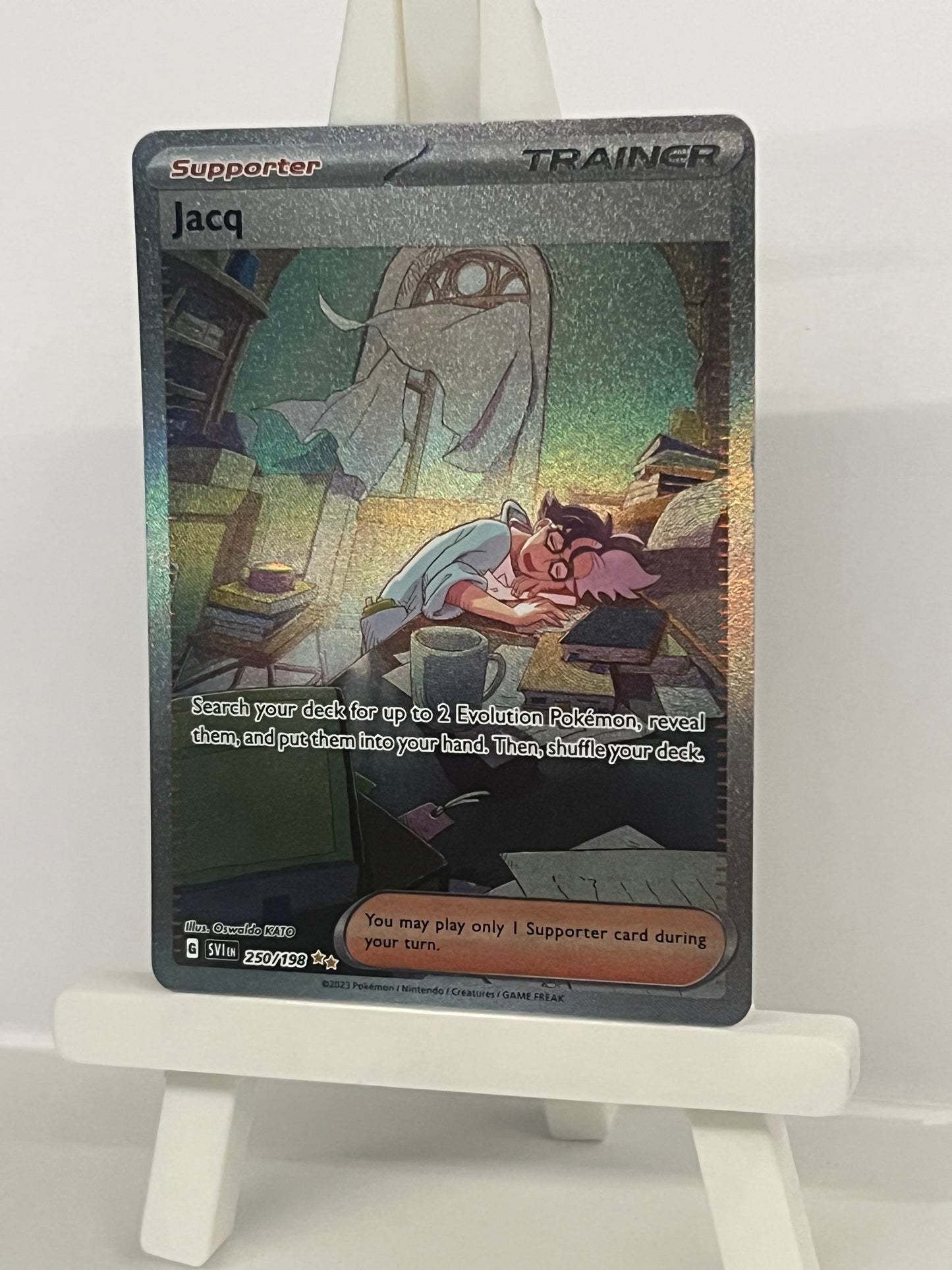 Pokémon TCG - Jacq 250/198 SVI Scarlet & Violet Full Art Illustration - English