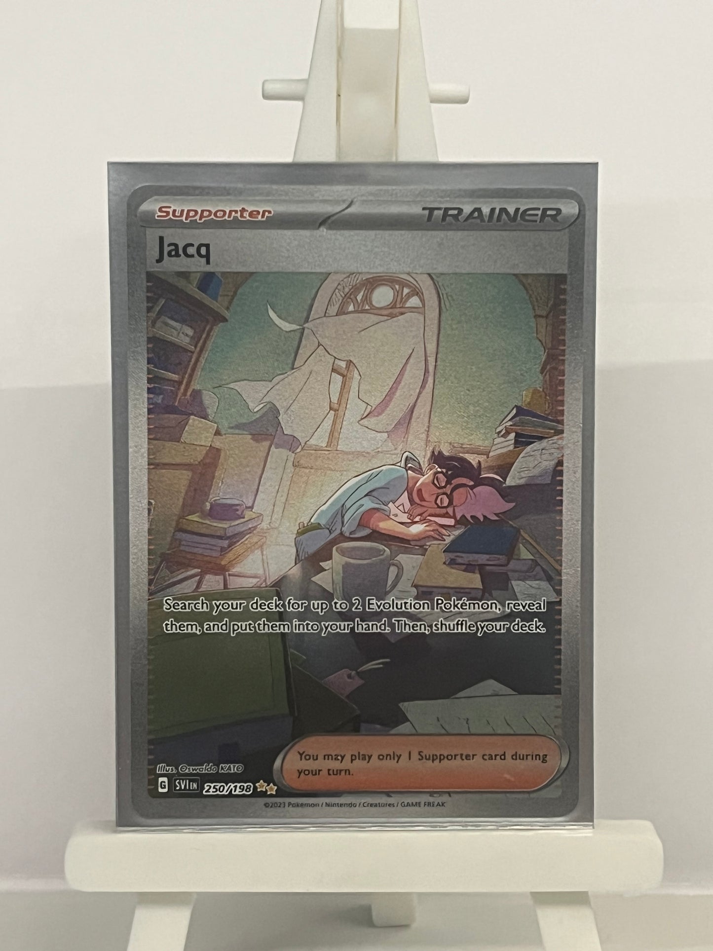 Pokémon TCG - Jacq 250/198 SVI Scarlet & Violet Full Art Illustration - English