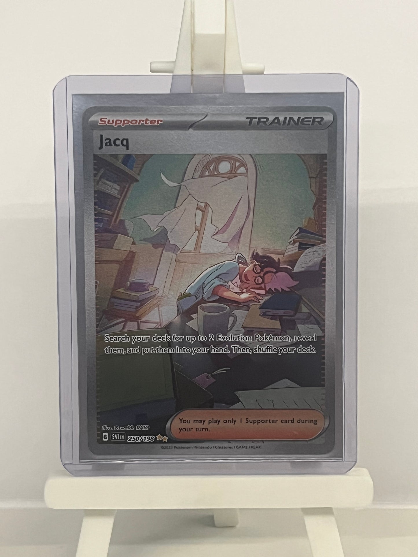 Pokémon TCG - Jacq 250/198 SVI Scarlet & Violet Full Art Illustration - English