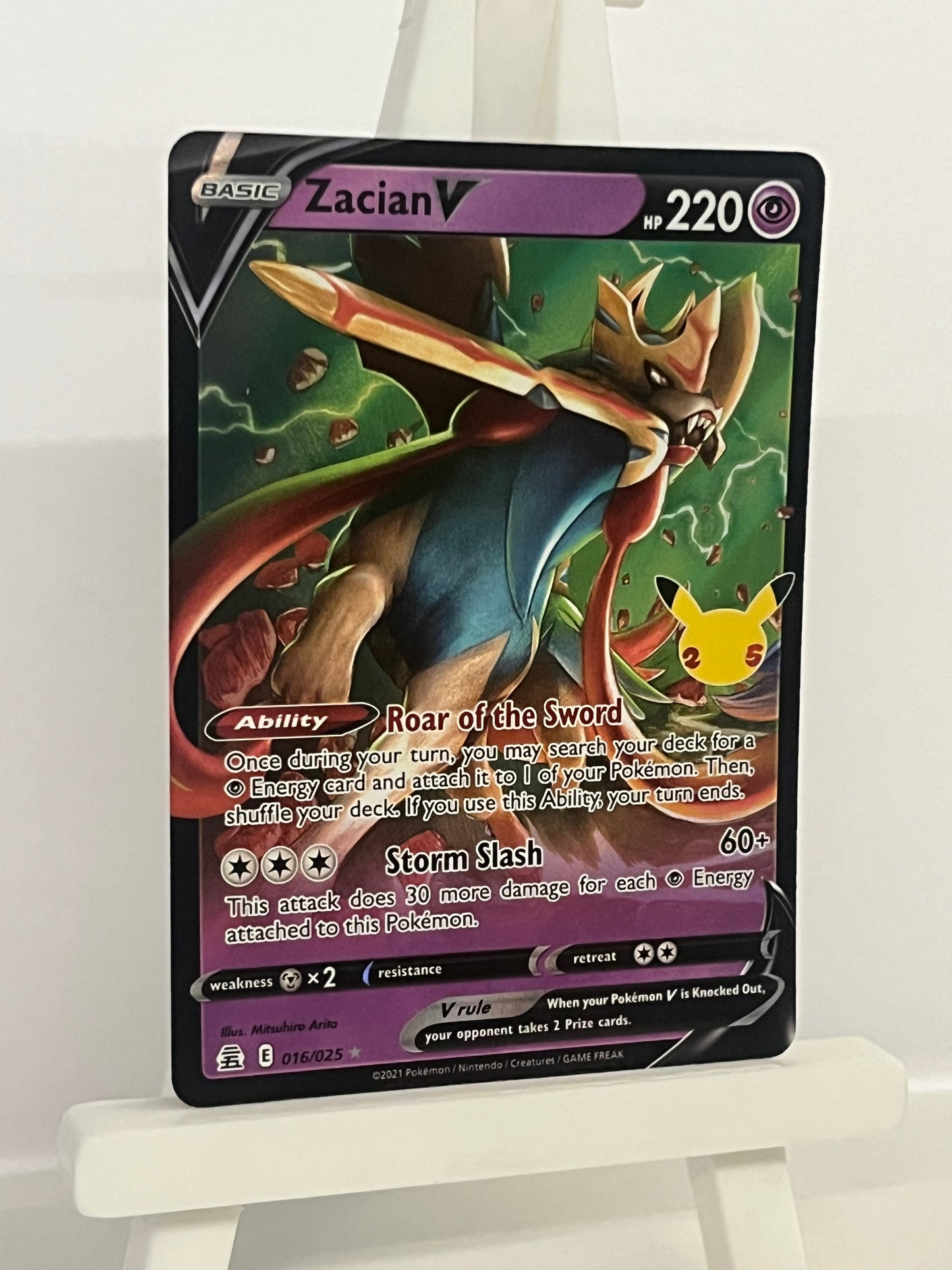 Pokémon TCG - Zacian V 016/025 Celebrations - English