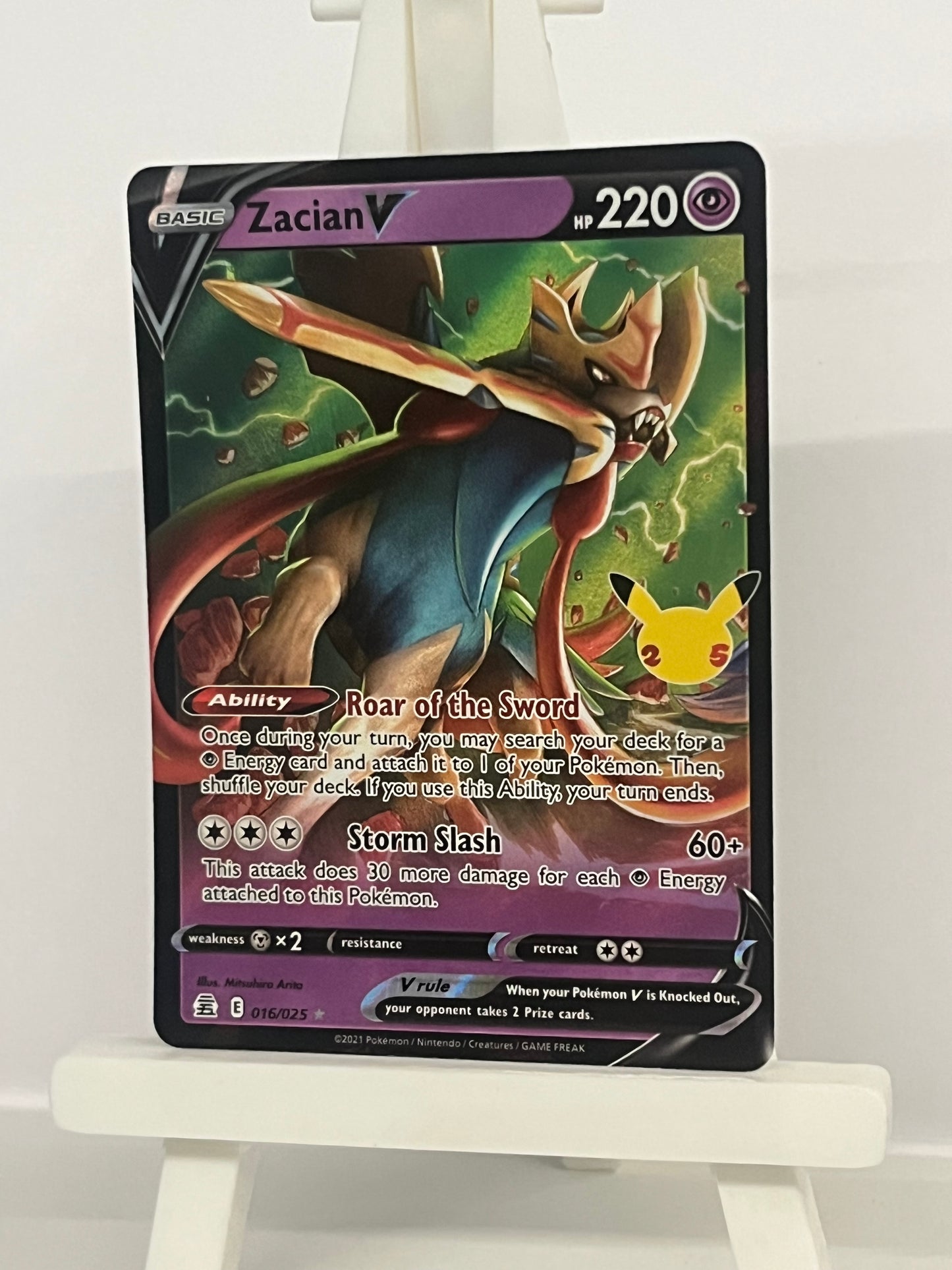 Pokémon TCG - Zacian V 016/025 Celebrations - English