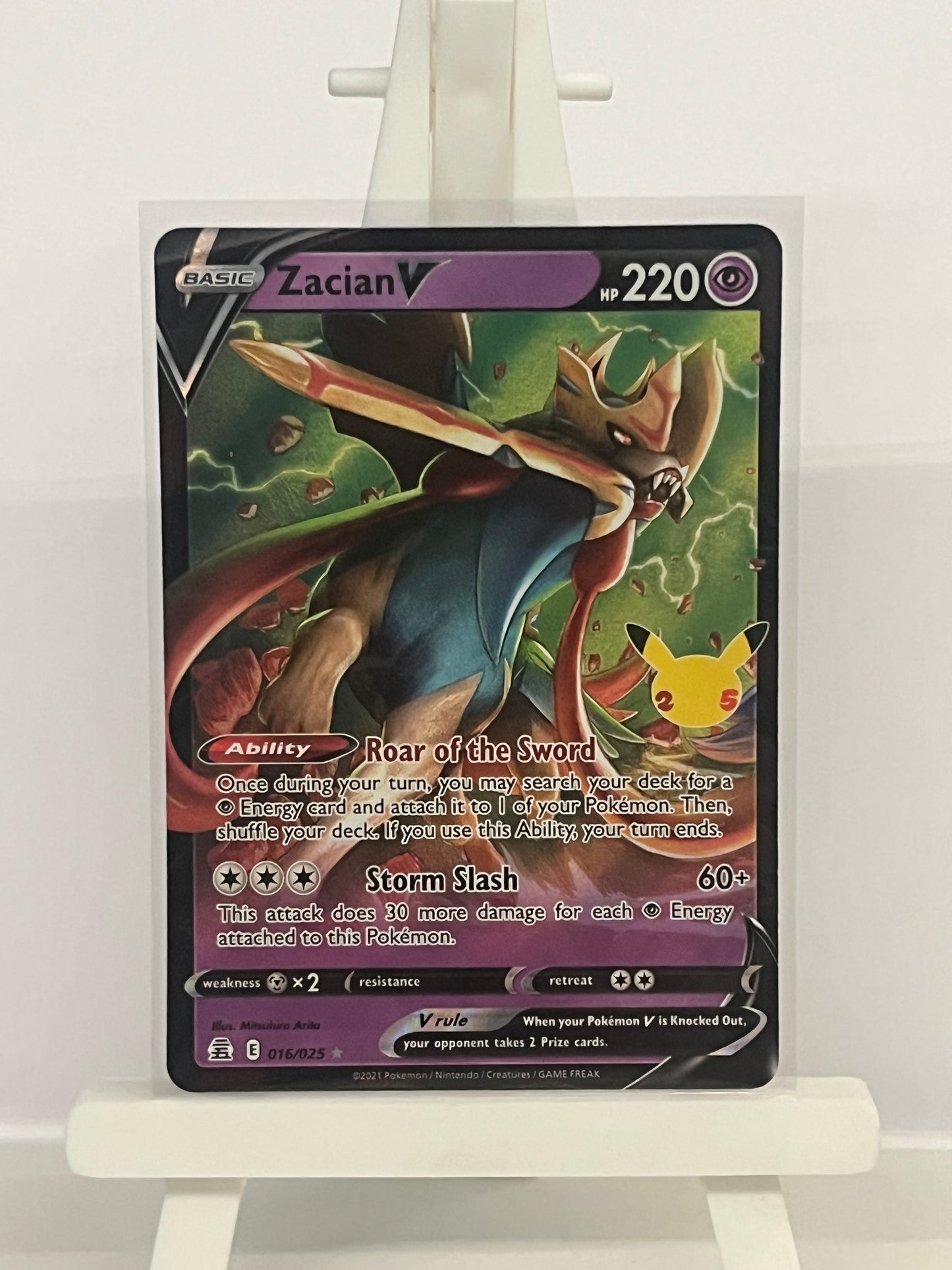 Pokémon TCG - Zacian V 016/025 Celebrations - English