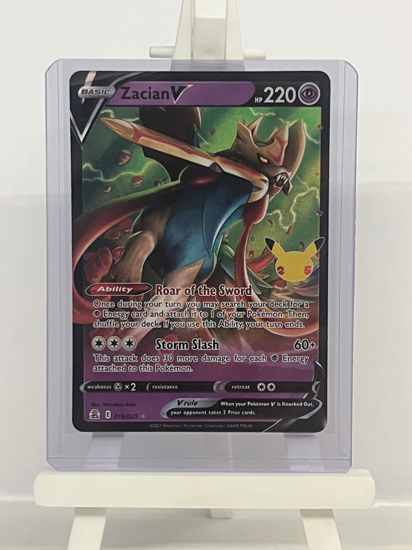 Pokémon TCG - Zacian V 016/025 Celebrations - English