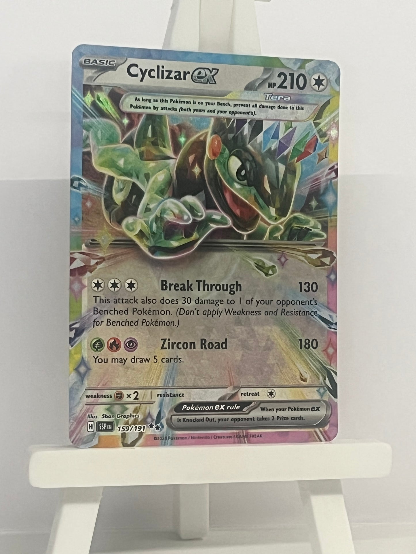 Pokémon TCG - Cyclizar EX 159/191 SSP Surging Spark - English