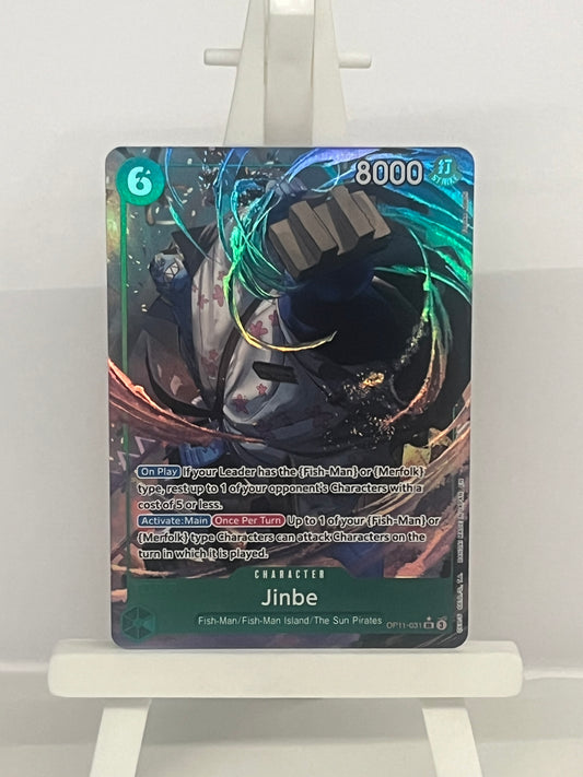 One Piece TCG - Jinbe OP11-031 Alt Art - A Fist of Divine Speed - English