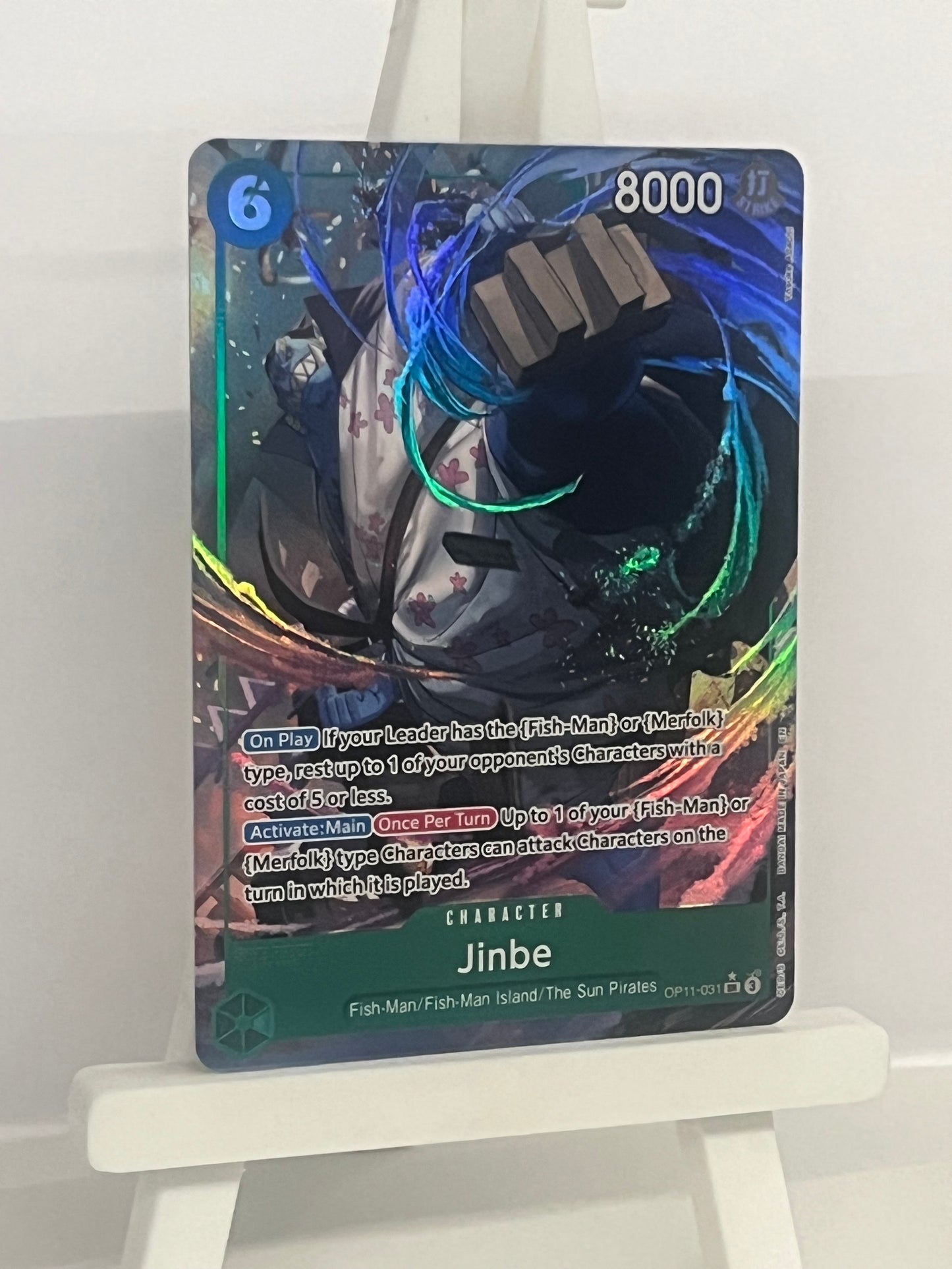 One Piece TCG - Jinbe OP11-031 Alt Art - A Fist of Divine Speed - English