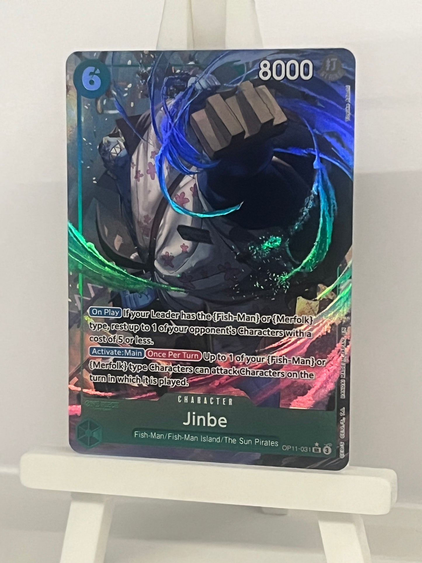 One Piece TCG - Jinbe OP11-031 Alt Art - A Fist of Divine Speed - English