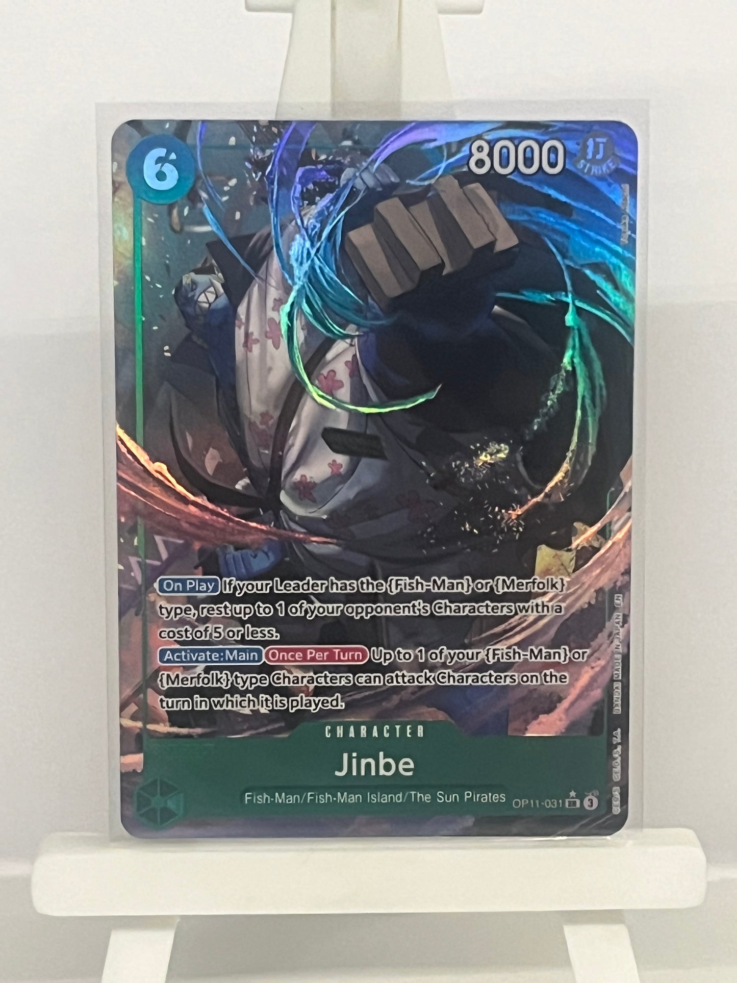 One Piece TCG - Jinbe OP11-031 Alt Art - A Fist of Divine Speed - English