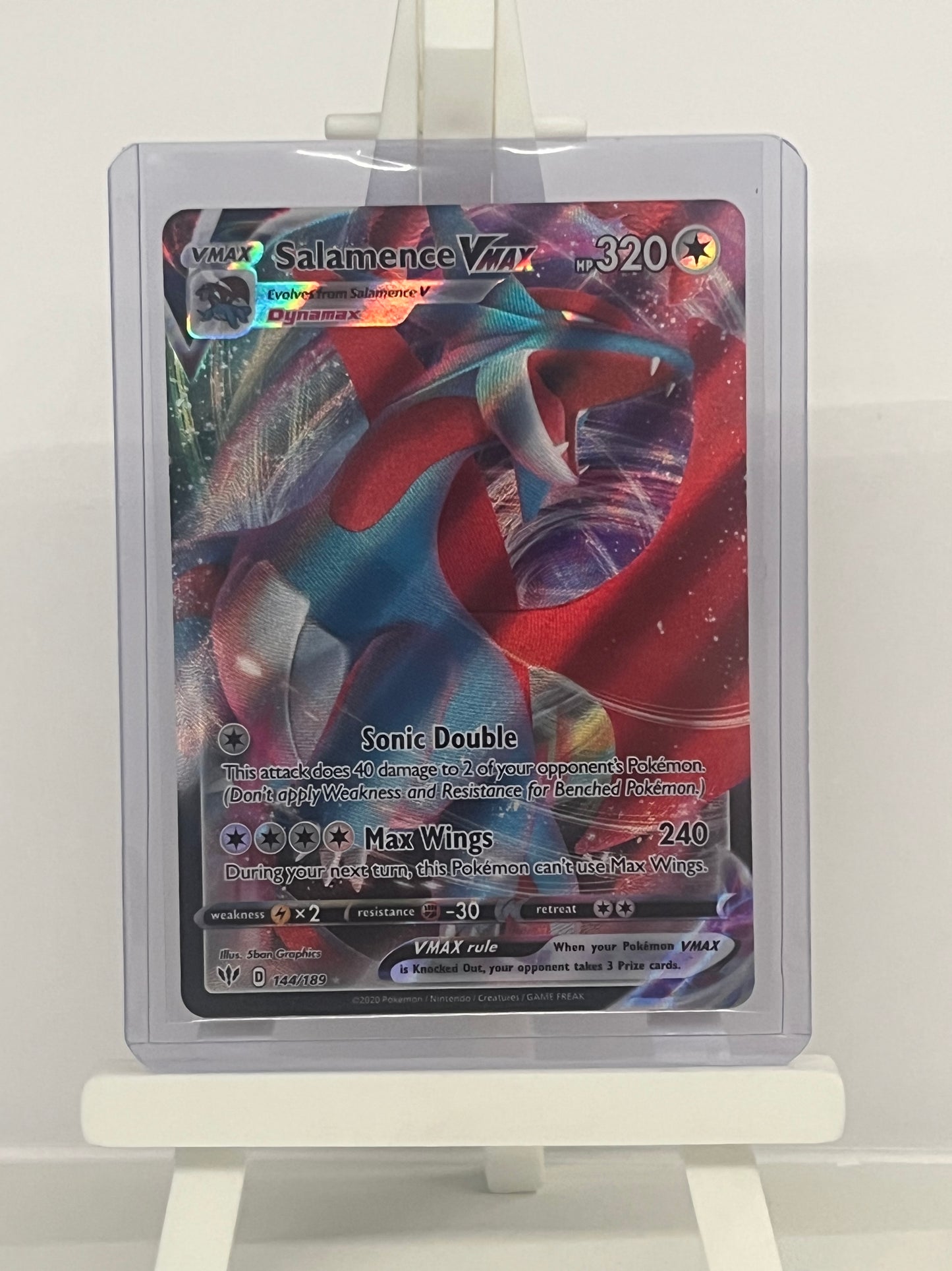 Pokémon TCG - Salamence VMAX 144/189 DAA Darkness Ablaze - English