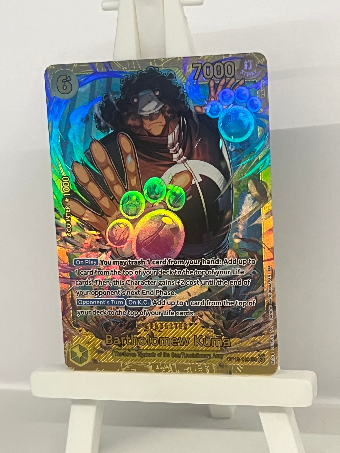 One Piece TCG - Bartholomew Kuma OP12-119 Legacy of the Master - English
