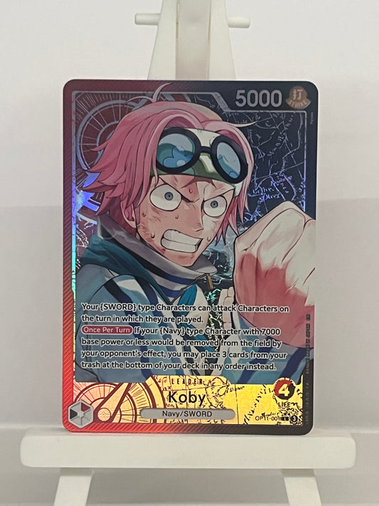 One Piece TCG - Koby OP11-001 A Fist of Divine Speed - English