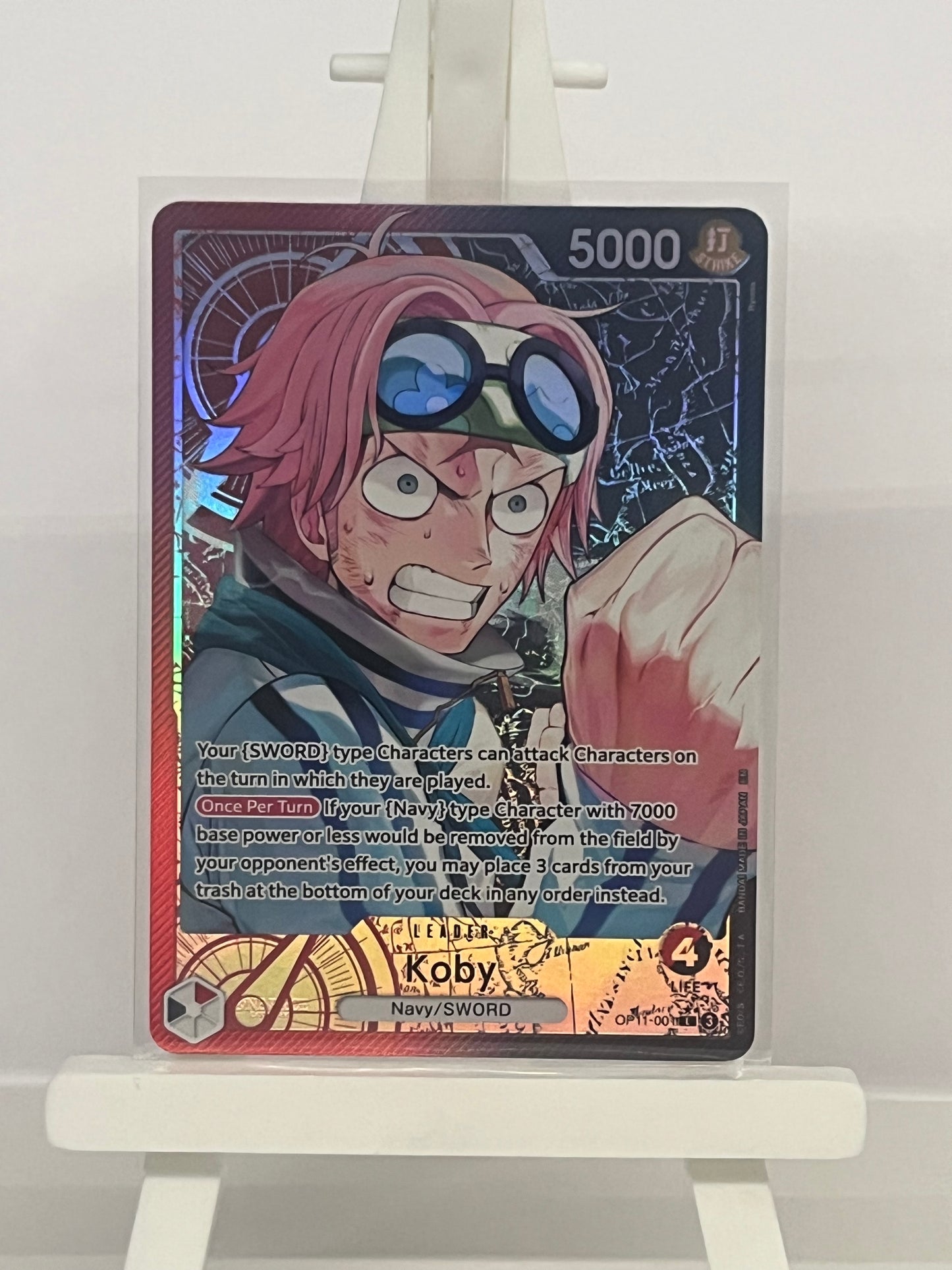 One Piece TCG - Koby OP11-001 A Fist of Divine Speed - English