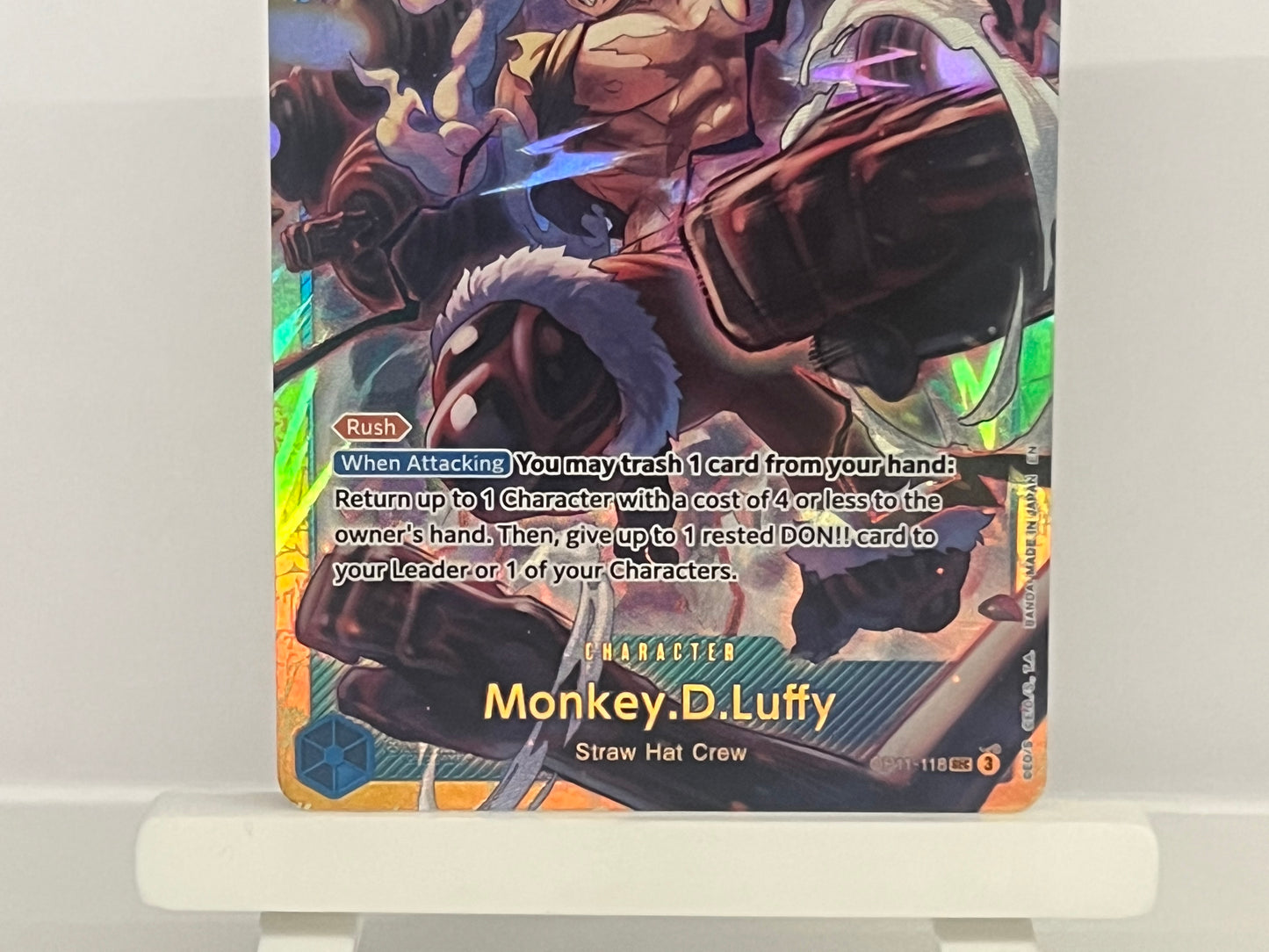 One Piece TCG - Monkey.D.Luffy OP11-118 A Fist of Divine Speed - English