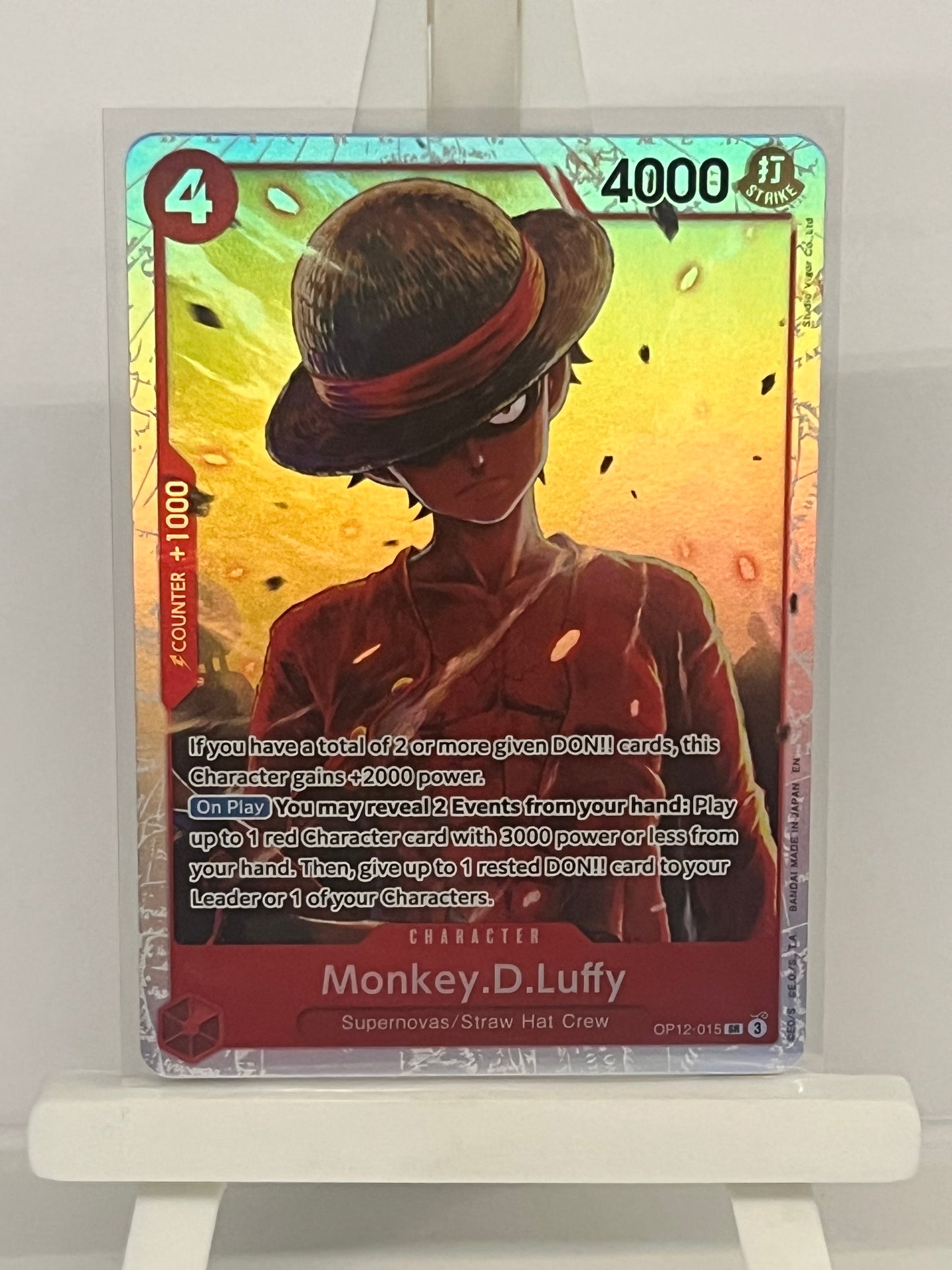 One Piece TCG - Monkey.D.Luffy OP12-015 Legacy of the Master - English