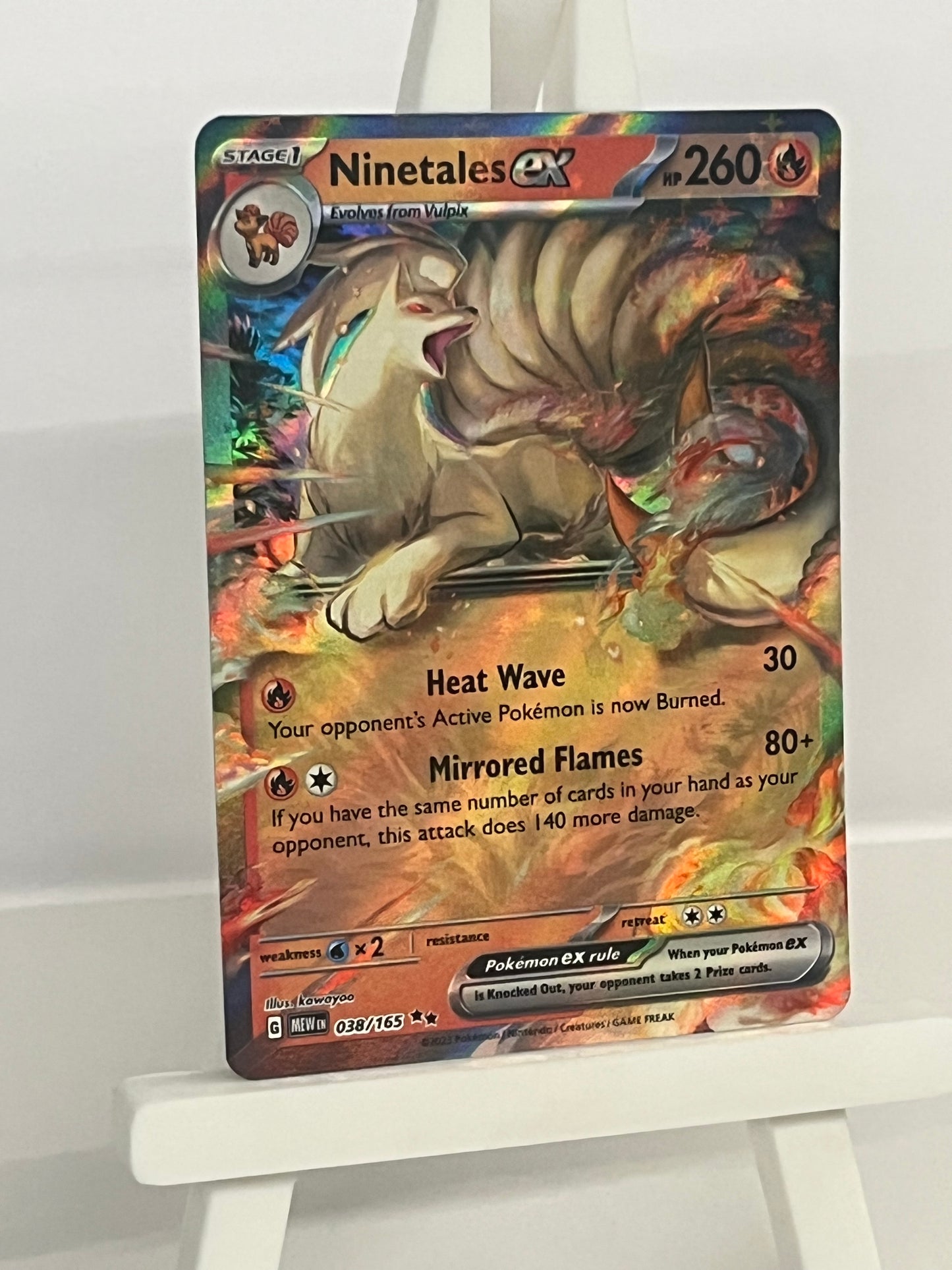 Pokémon TCG - Ninetales EX 038/165 MEW 151 - English