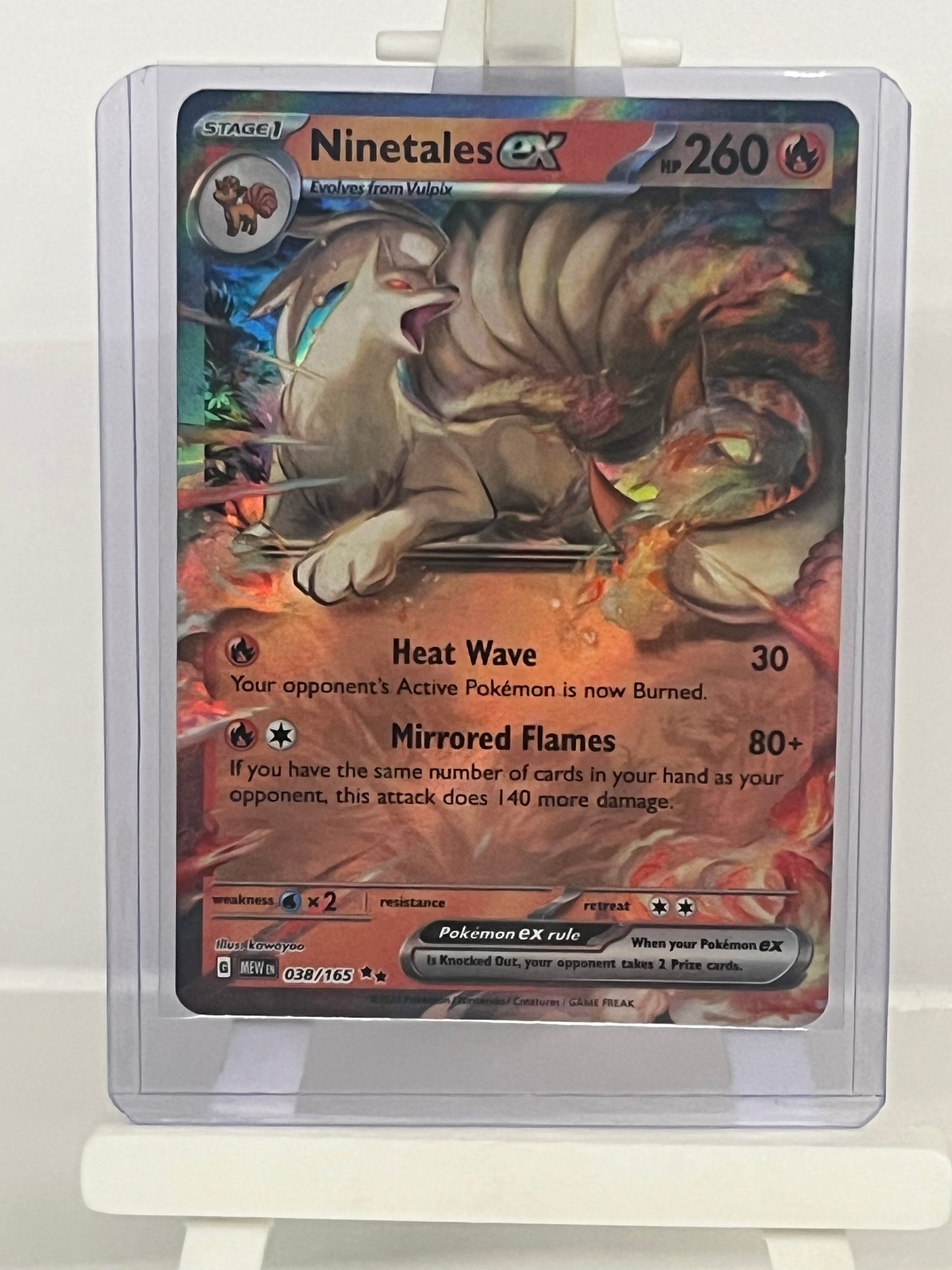 Pokémon TCG - Ninetales EX 038/165 MEW 151 - English