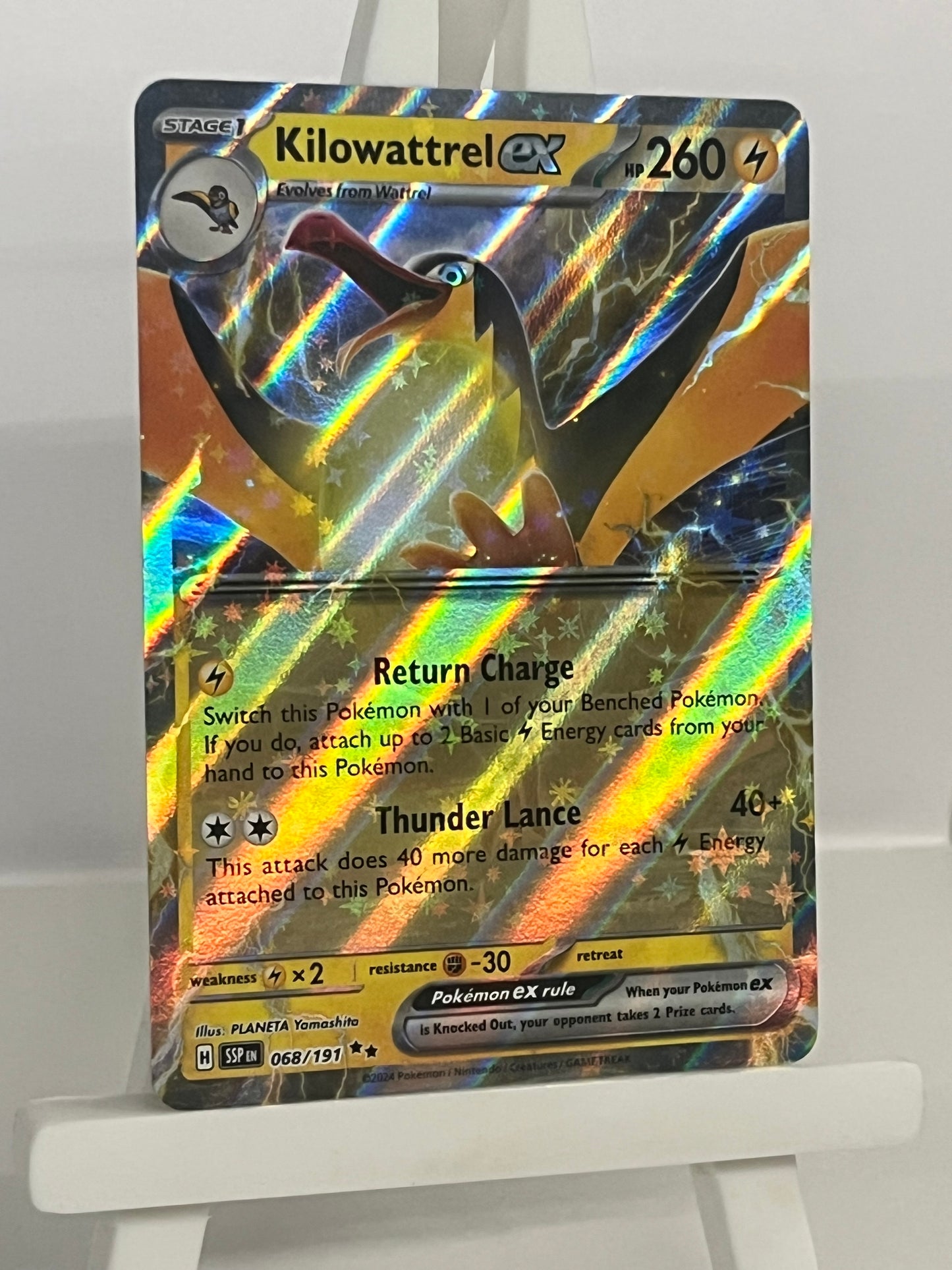 Pokémon TCG - Kilowattrel EX 068/191 SSP Surging Sparks - English