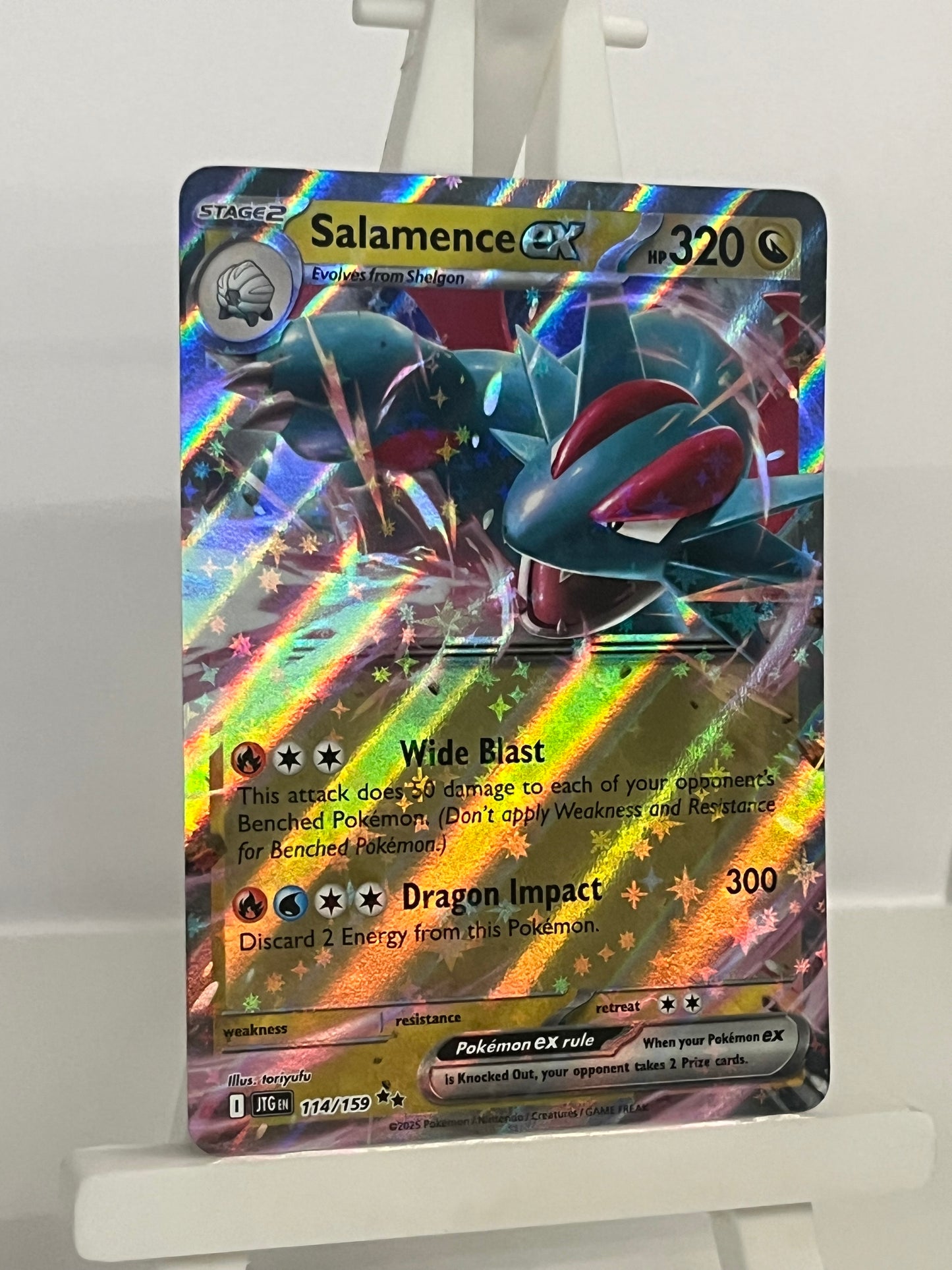 Pokémon TCG - Salamence EX 114/159 JTG Journey Together - English