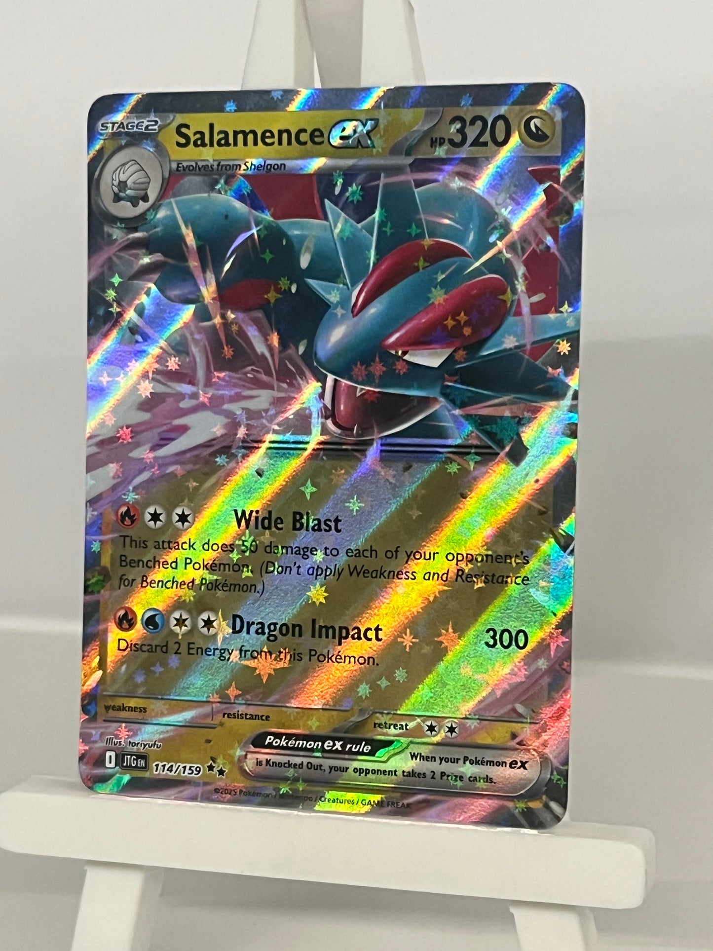 Pokémon TCG - Salamence EX 114/159 JTG Journey Together - English