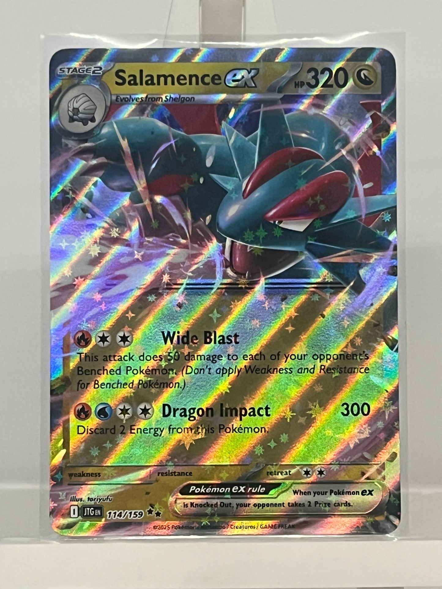 Pokémon TCG - Salamence EX 114/159 JTG Journey Together - English