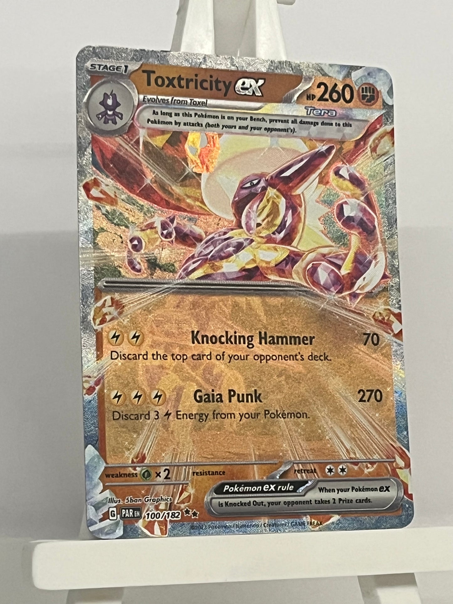 Pokémon TCG - Toxtricity EX 100/182 PAR Paradox Rift - English