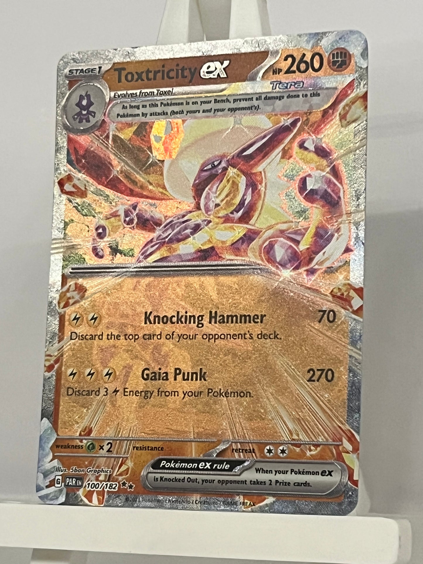 Pokémon TCG - Toxtricity EX 100/182 PAR Paradox Rift - English