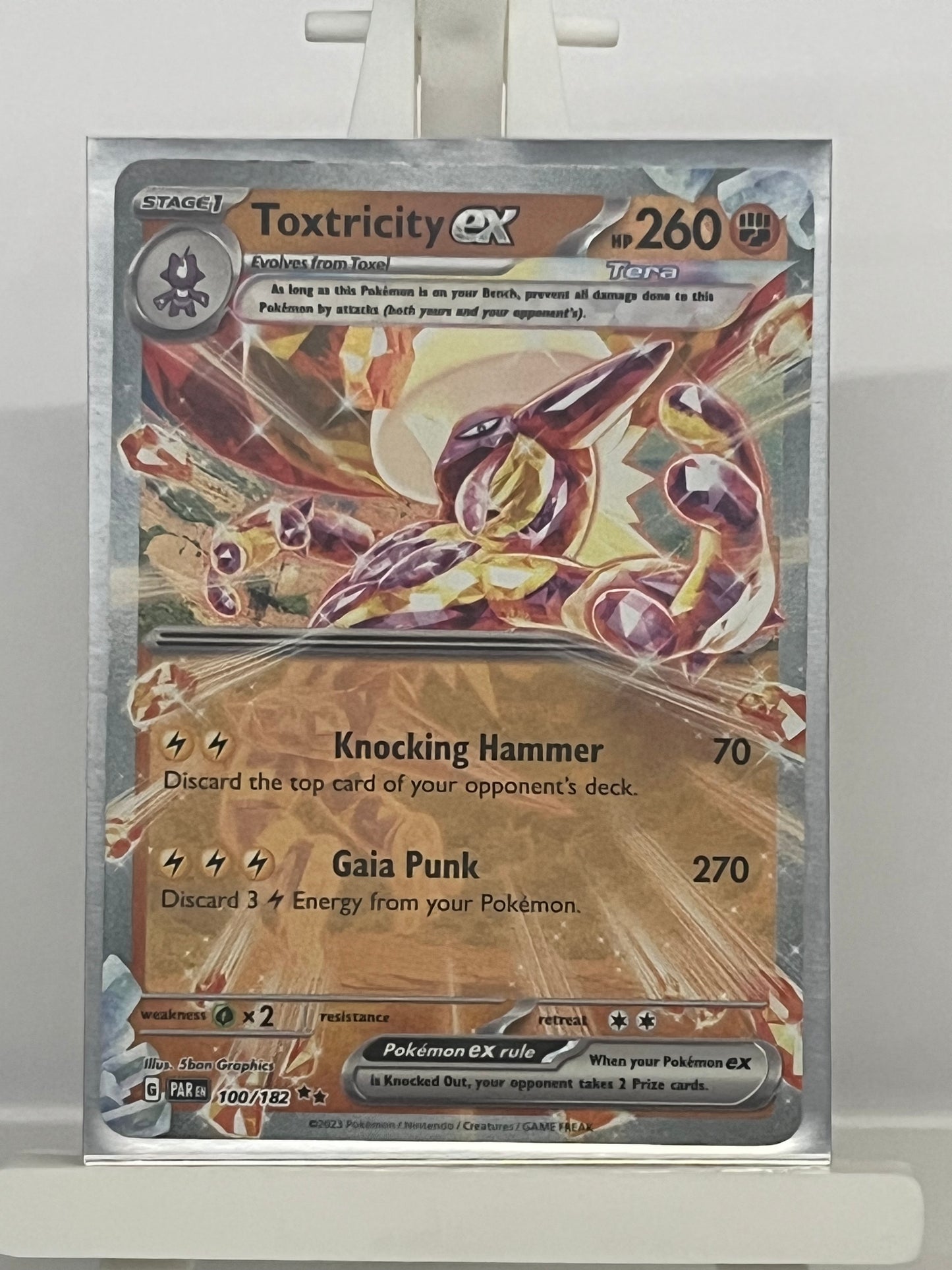 Pokémon TCG - Toxtricity EX 100/182 PAR Paradox Rift - English
