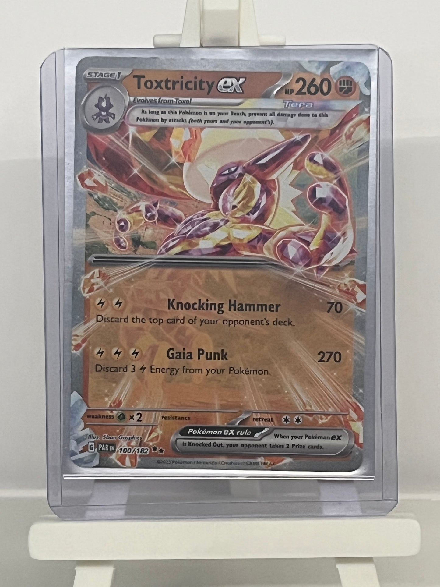Pokémon TCG - Toxtricity EX 100/182 PAR Paradox Rift - English