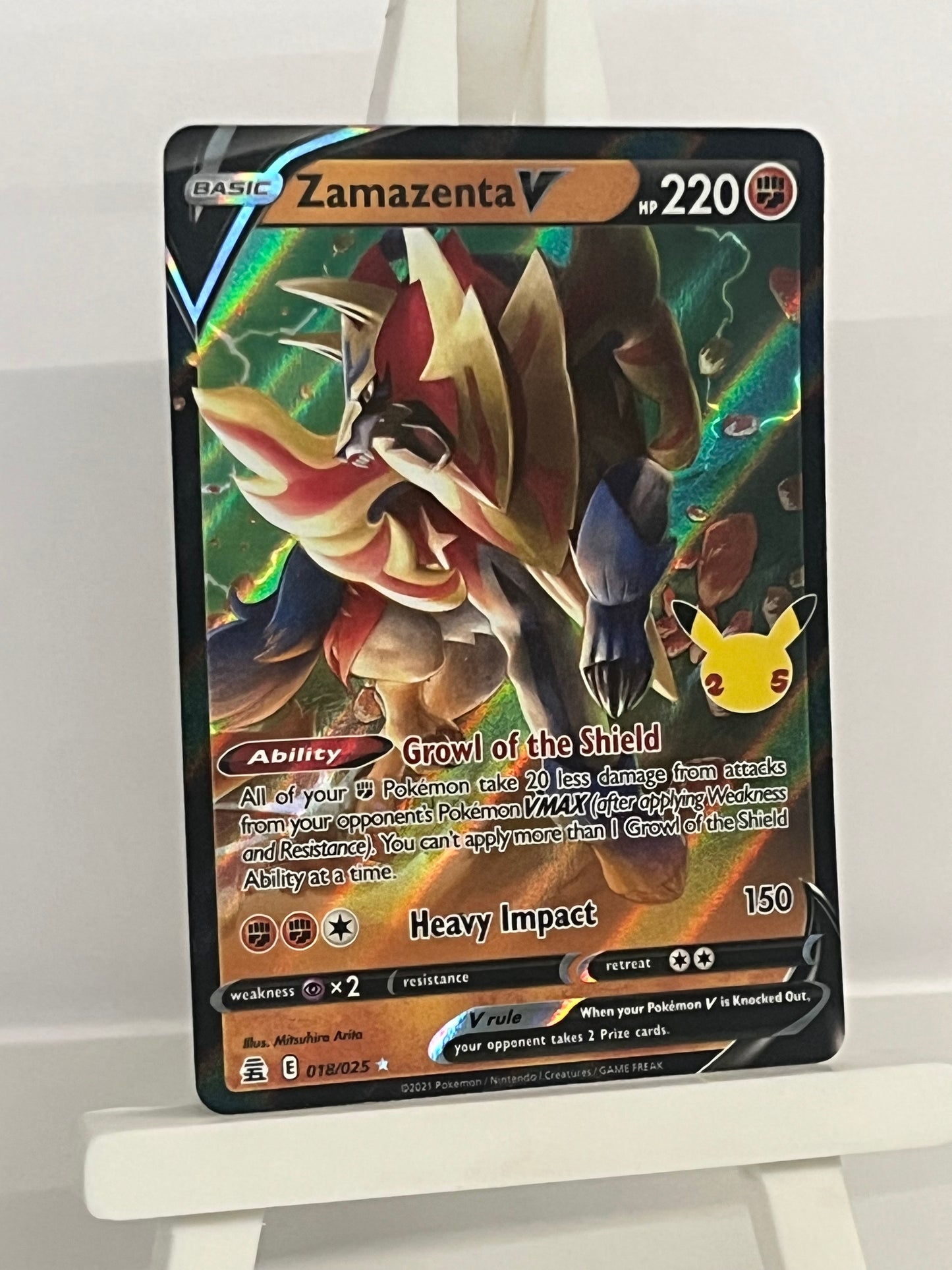 Pokémon TCG - Zamazenta V 018/025 Celebrations - English