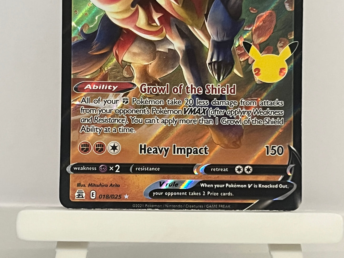 Pokémon TCG - Zamazenta V 018/025 Celebrations - English