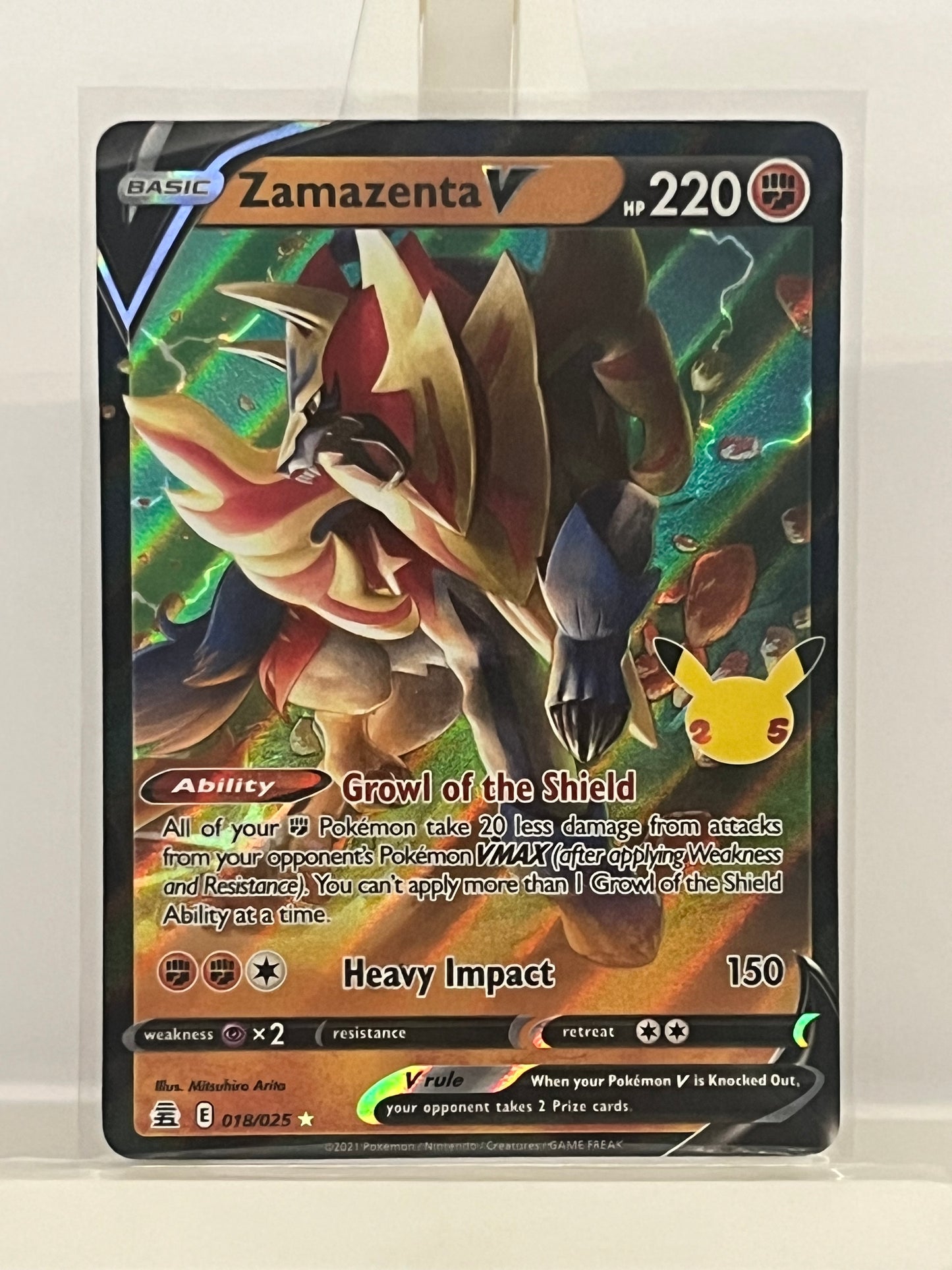 Pokémon TCG - Zamazenta V 018/025 Celebrations - English