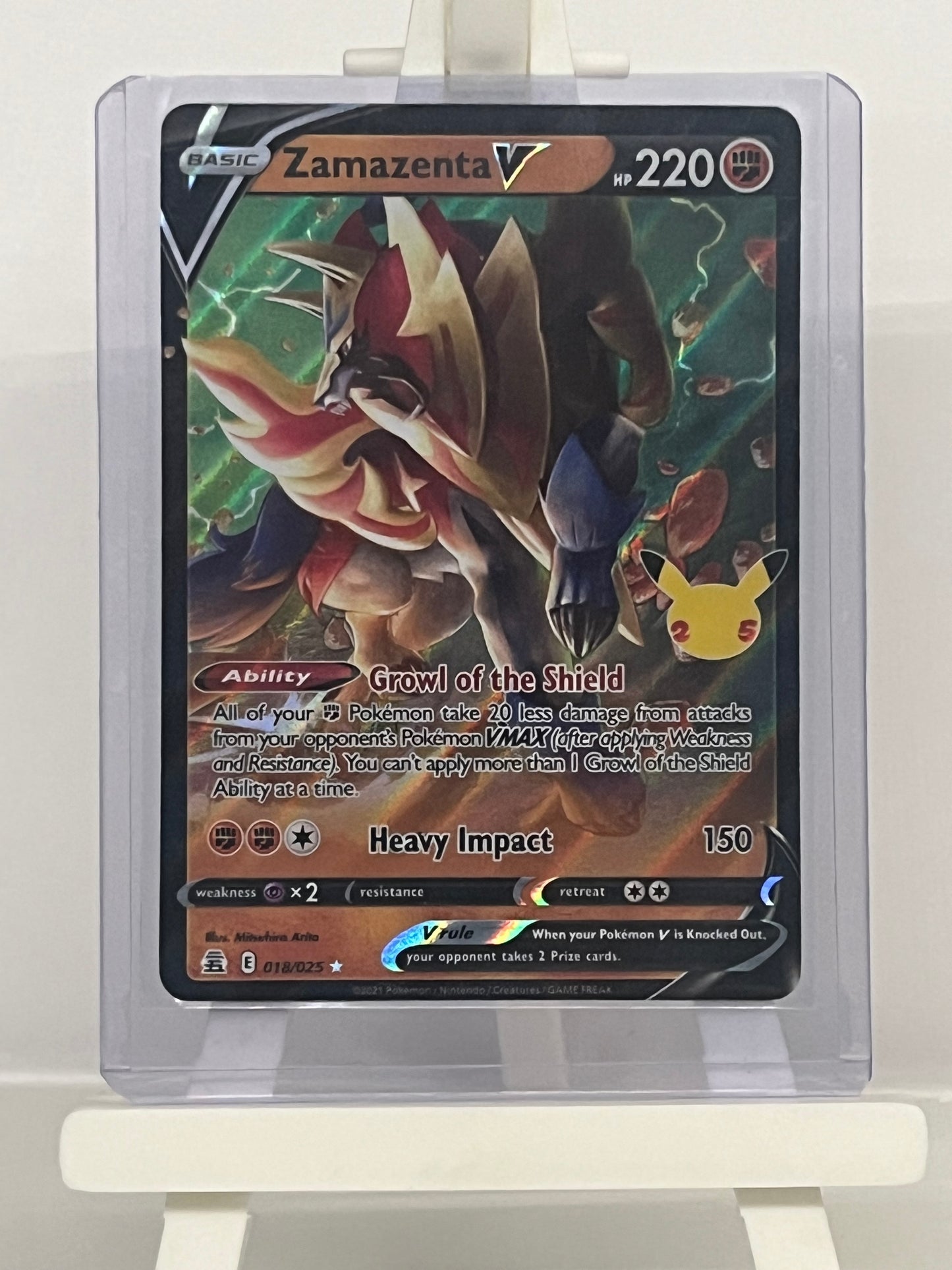 Pokémon TCG - Zamazenta V 018/025 Celebrations - English