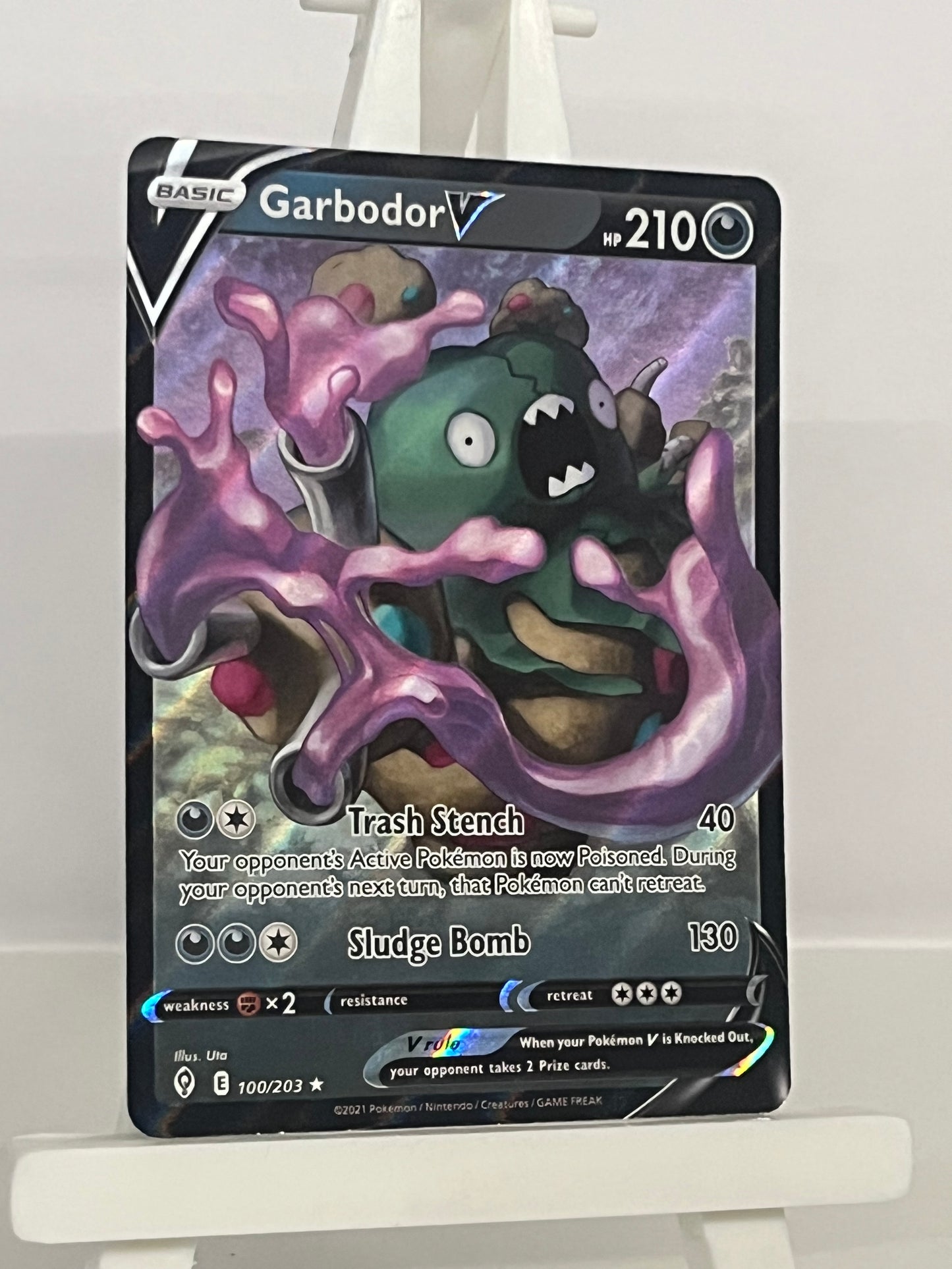 Pokémon TCG - Garbodor V 100/203 EVS Evolving Skies - English
