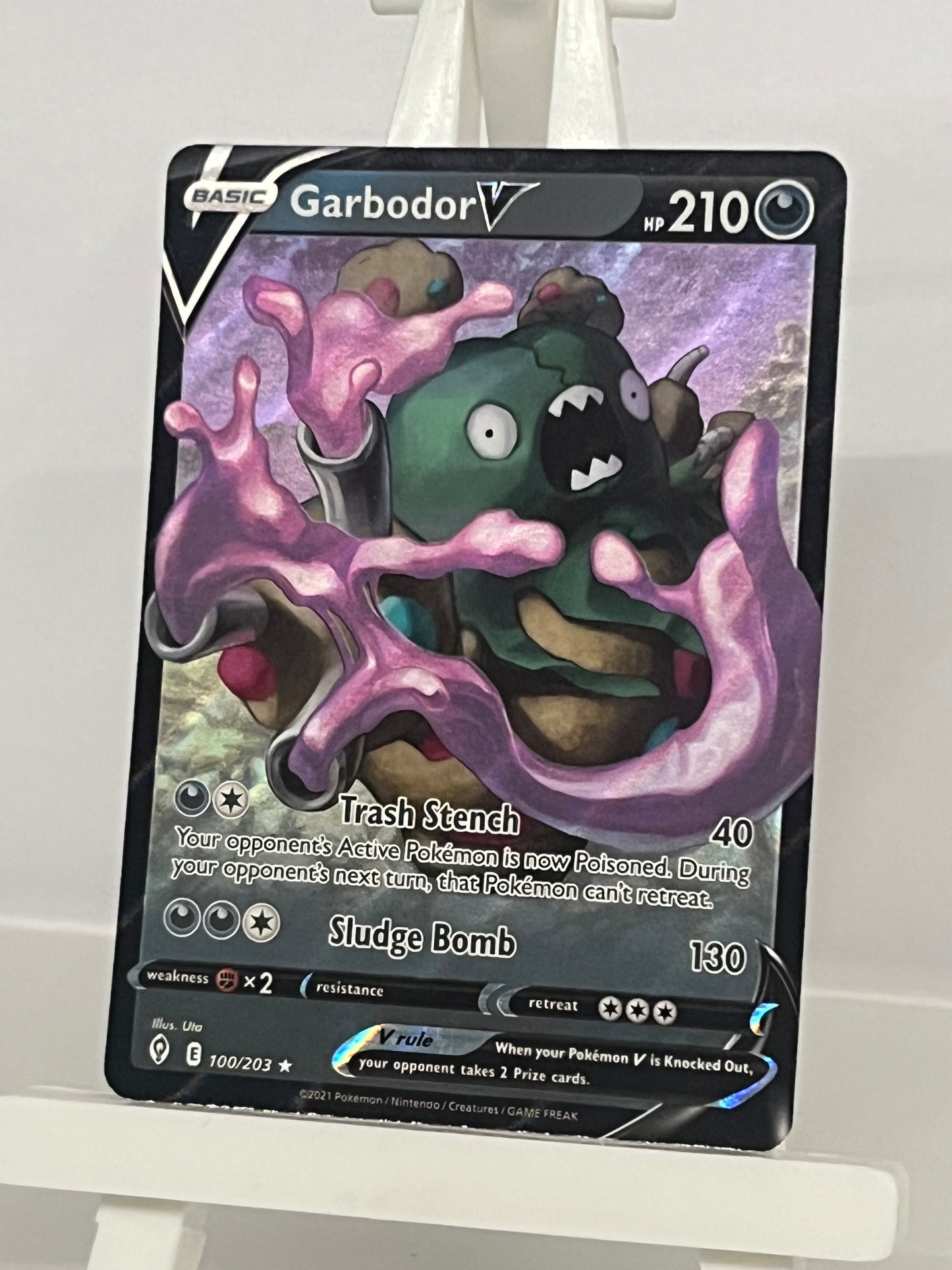 Pokémon TCG - Garbodor V 100/203 EVS Evolving Skies - English