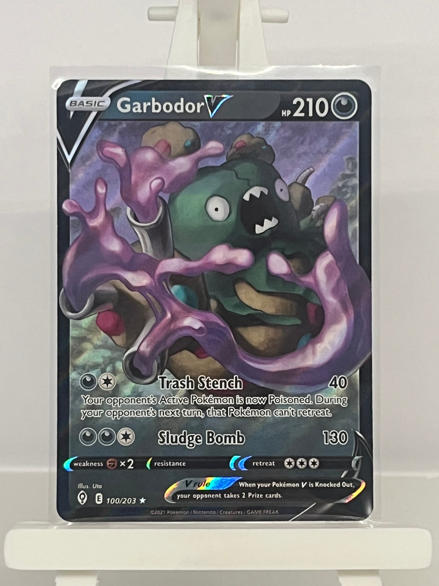 Pokémon TCG - Garbodor V 100/203 EVS Evolving Skies - English