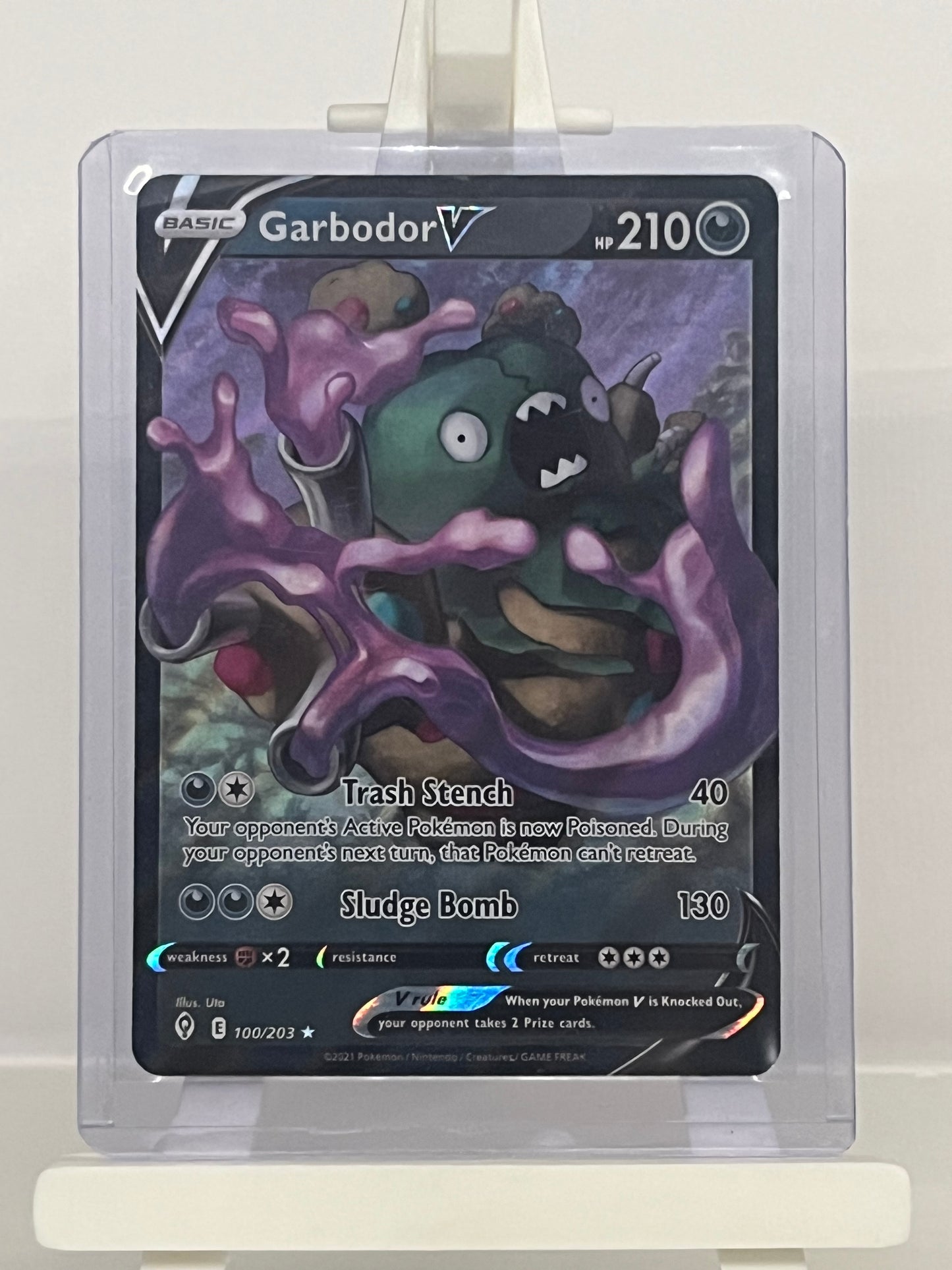 Pokémon TCG - Garbodor V 100/203 EVS Evolving Skies - English
